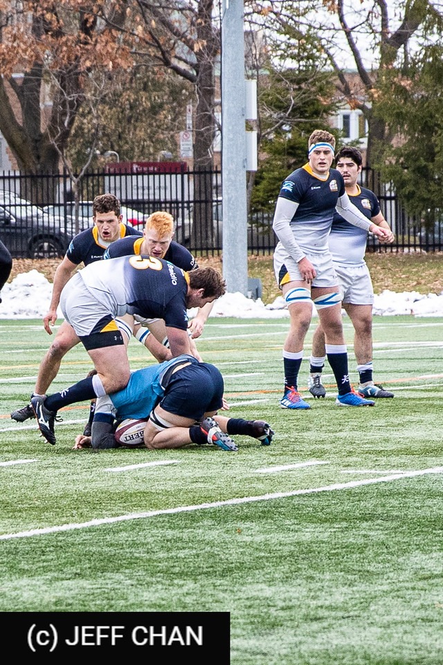 Donald CARSON - Nick FROST -  University of British Columbia - University of Victoria - Rugby - CANUMENS 2019 - U British Columbia vs U Victoria - Gold Game by Jeff Chan (#CANUMENS1908) Photo by: Jeff Chan | Siuxy Sports 2019-11-24