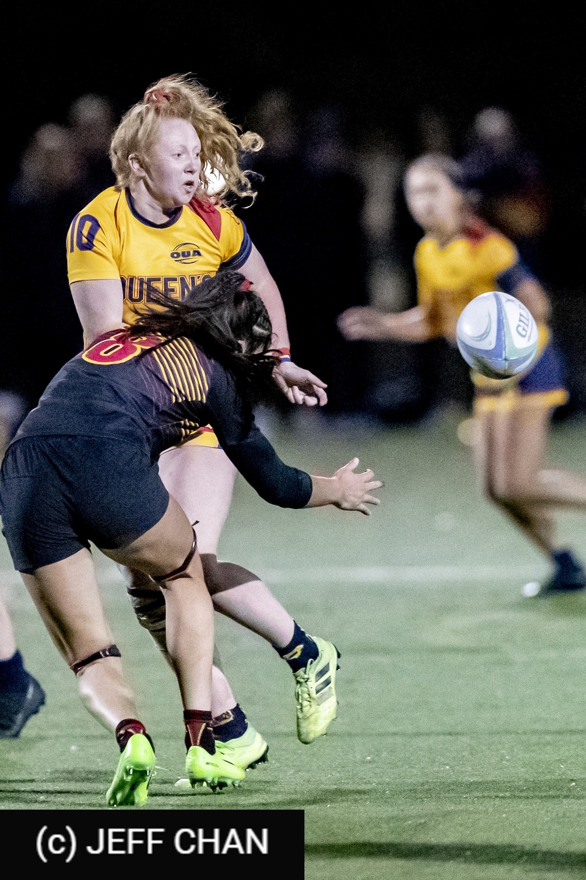  Queen's University - University of Guelph - Rugby - OUA 2022 Queen's (W) vs Guelph Champions (#OUW22QWGU10) Photo by: Jeff Chan | Siuxy Sports 2022-10-28