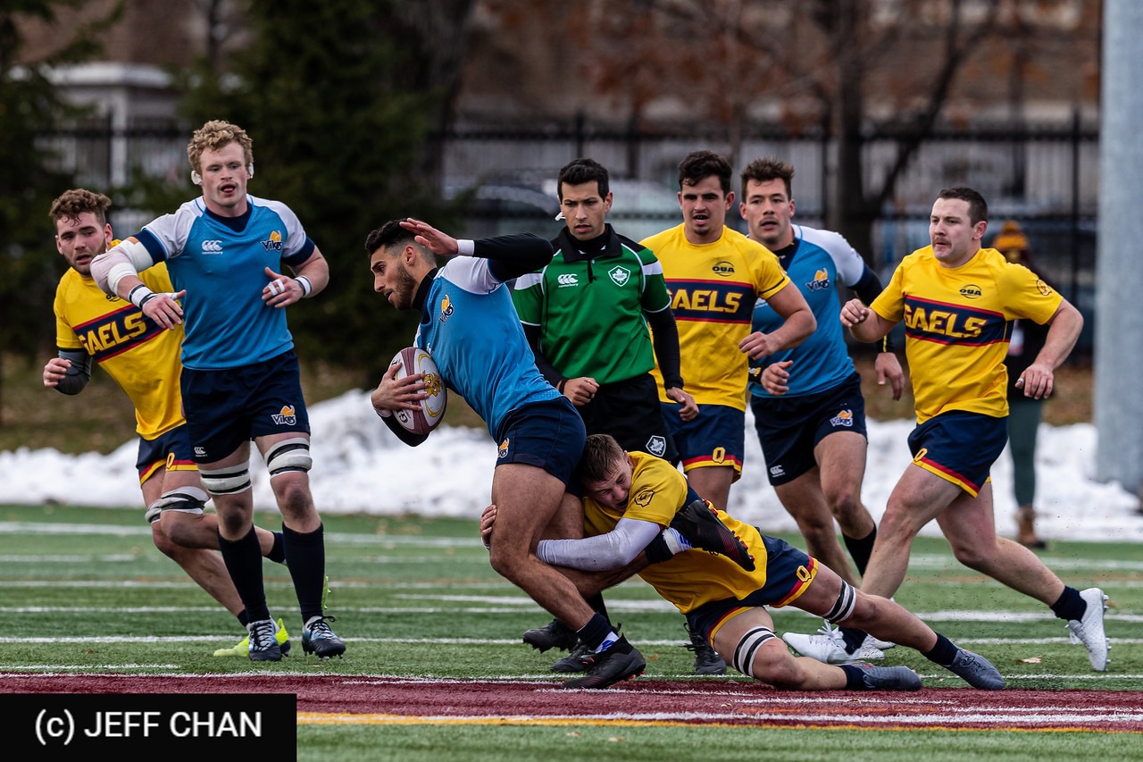 James O’NEILL - Jenner TEUFEL -  Queen's University - University of Victoria - Rugby - CANUMENS 2019 - Queen's U vs U Victoria - by Jeff Chan (#CANUMENS1905) Photo by: Jeff Chan | Siuxy Sports 2019-11-22