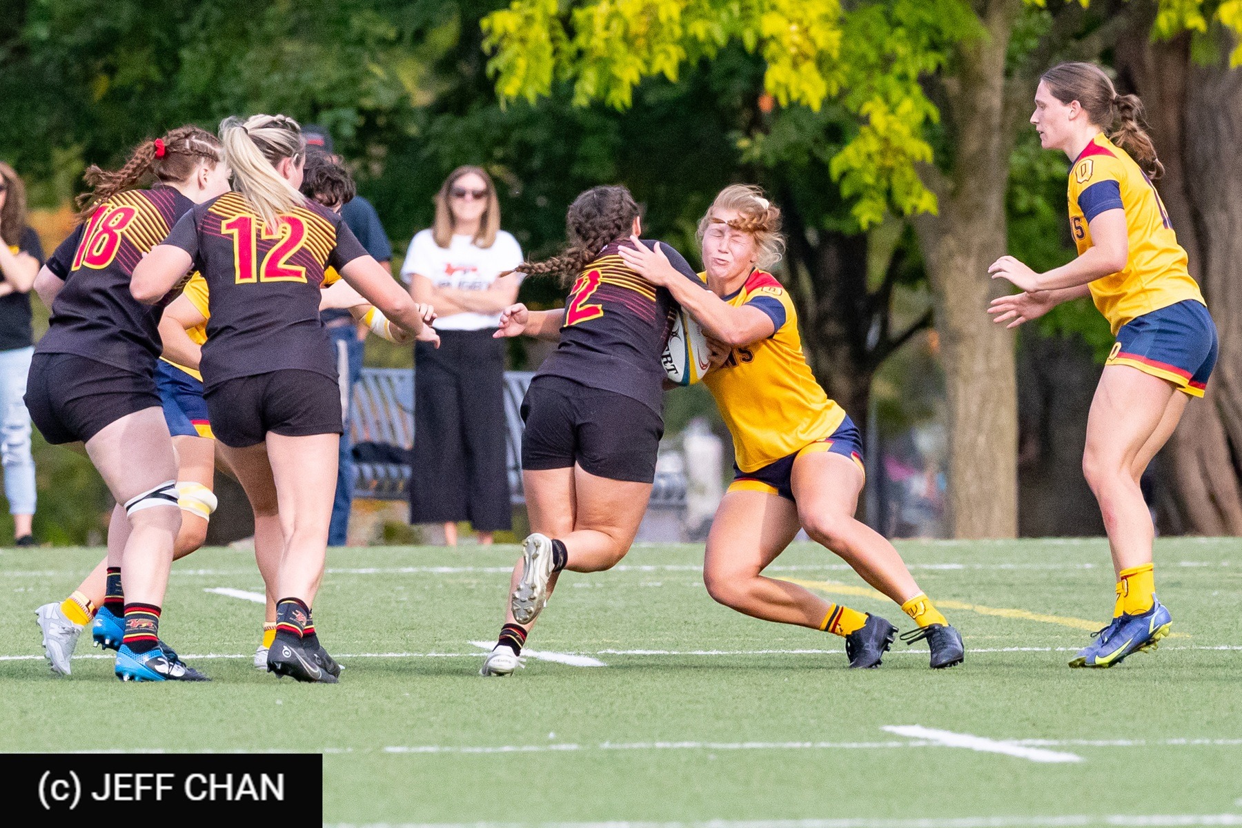  Queen's University - University of Guelph - Rugby - OUA 2023 Queen's (W) vs Guelph (#OUW23QWGU09) Photo by: Jeff Chan | Siuxy Sports 2023-09-23