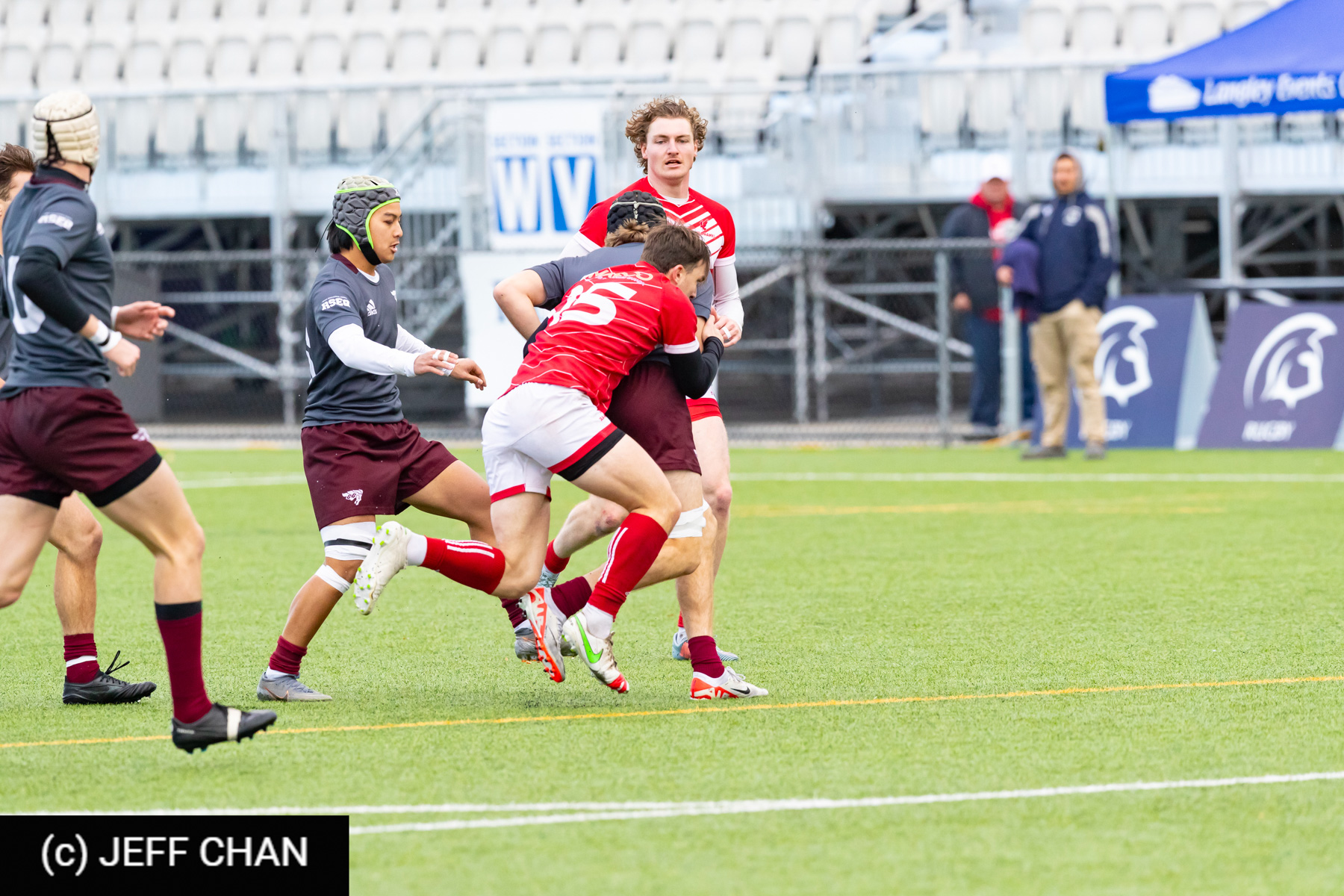 Donovan TRAN -  Memorial University of Newfoundland - Université Ottawa - Rugby - CANUMENS 2023 - Quarter final - Memorial vs U Ottawa by Jeff Chan (#CANUMENS2303) Photo by: Jeff Chan | Siuxy Sports 2023-11-15