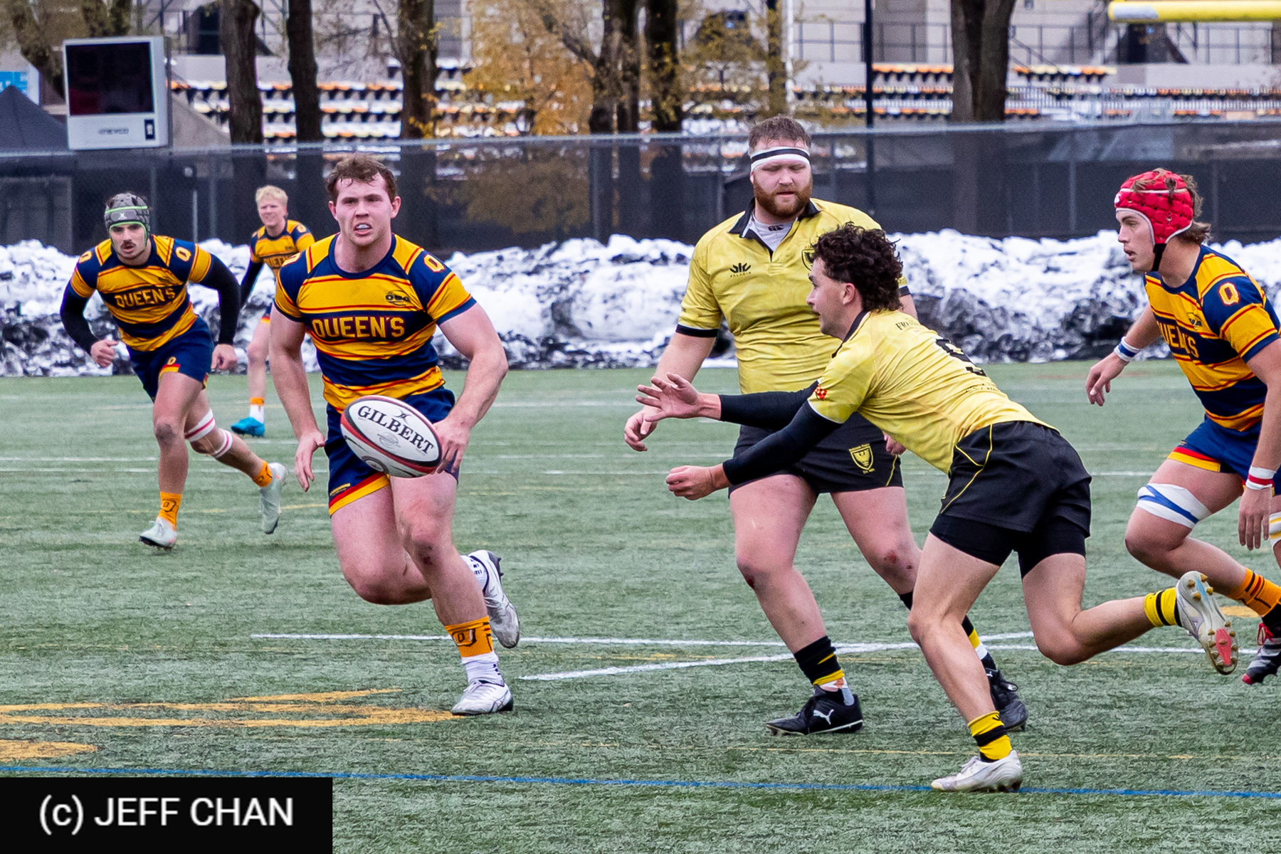 Parker BATES - Coen QUINN -  Queen's University - Dalhousie University - Rugby - CANUMENS 2025 - Queen's University vs Dalhousie University - Game#5 by Jeff Chan (#CANUMENS2575) Photo by: Jeff Chan | Siuxy Sports 2025-11-14