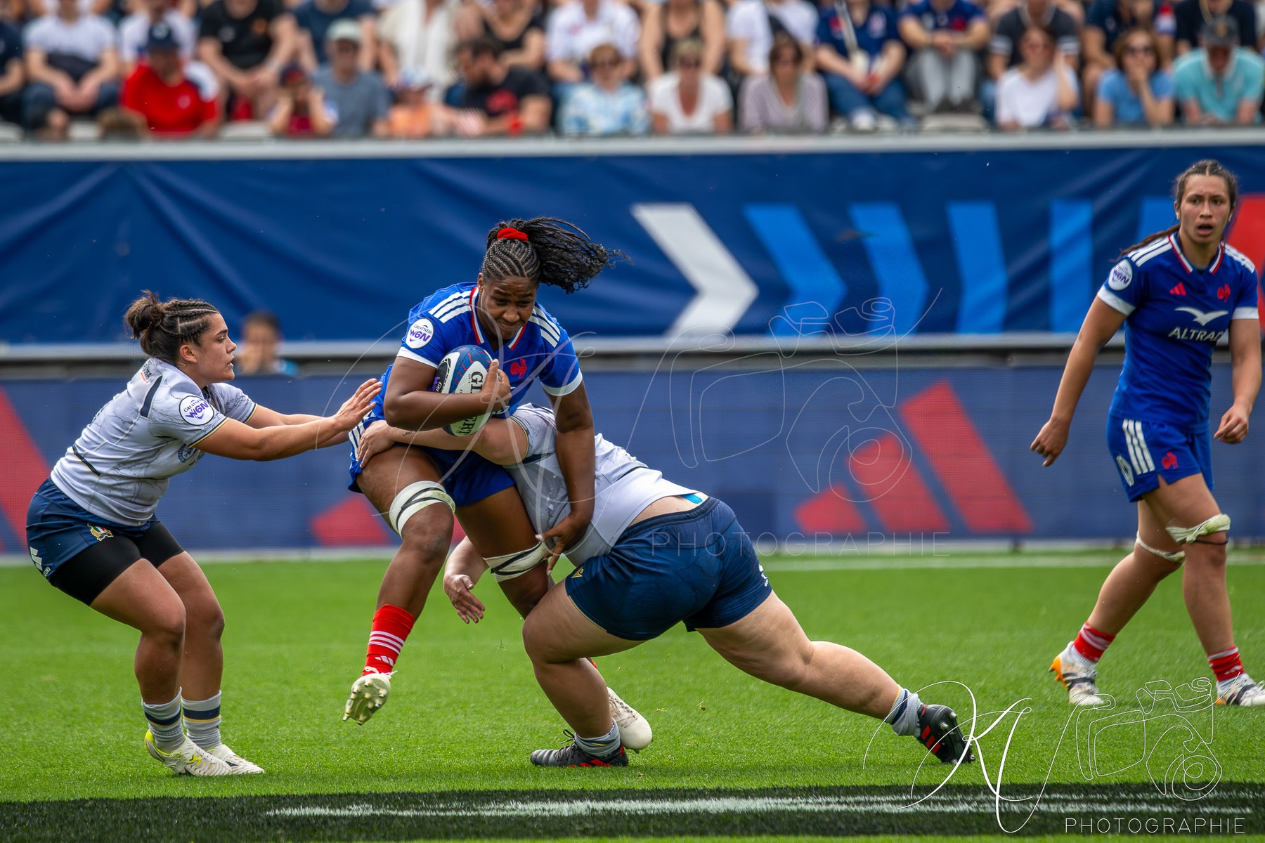 Manaé FELEU -  Équipe feminin de France de rugby à XV - Nazionale di rugby a 15 dell'Italia (F) - Rugby - 6 Nations 2026 W - France vs Italy (#6NW26FRIT04) Photo by: Karine Valentin | Siuxy Sports 2026-04-11