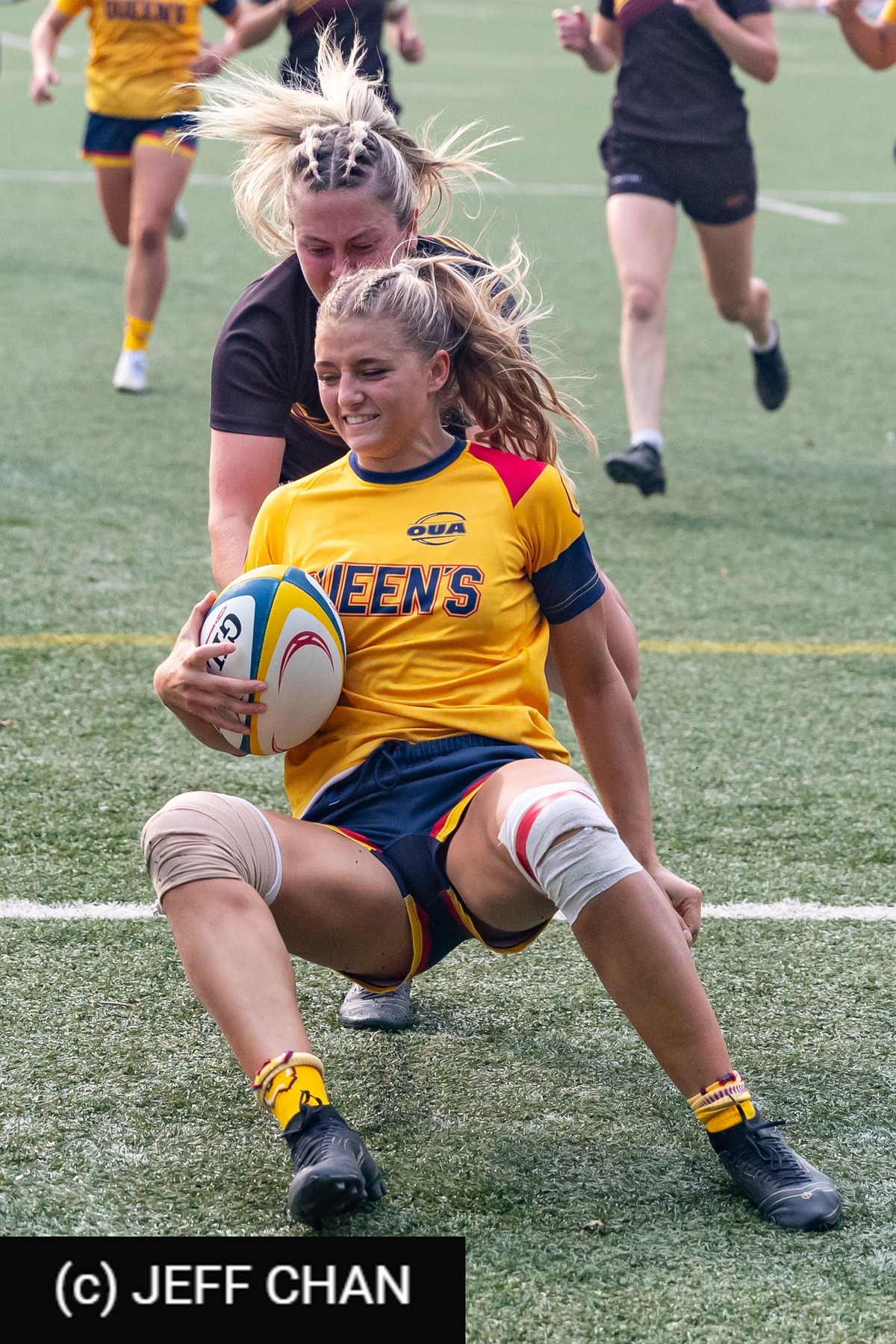  Queen's University - University of Guelph - Rugby - OUA 2023 Queen's (W) vs Guelph (#OUW23QWGU09) Photo by: Jeff Chan | Siuxy Sports 2023-09-23