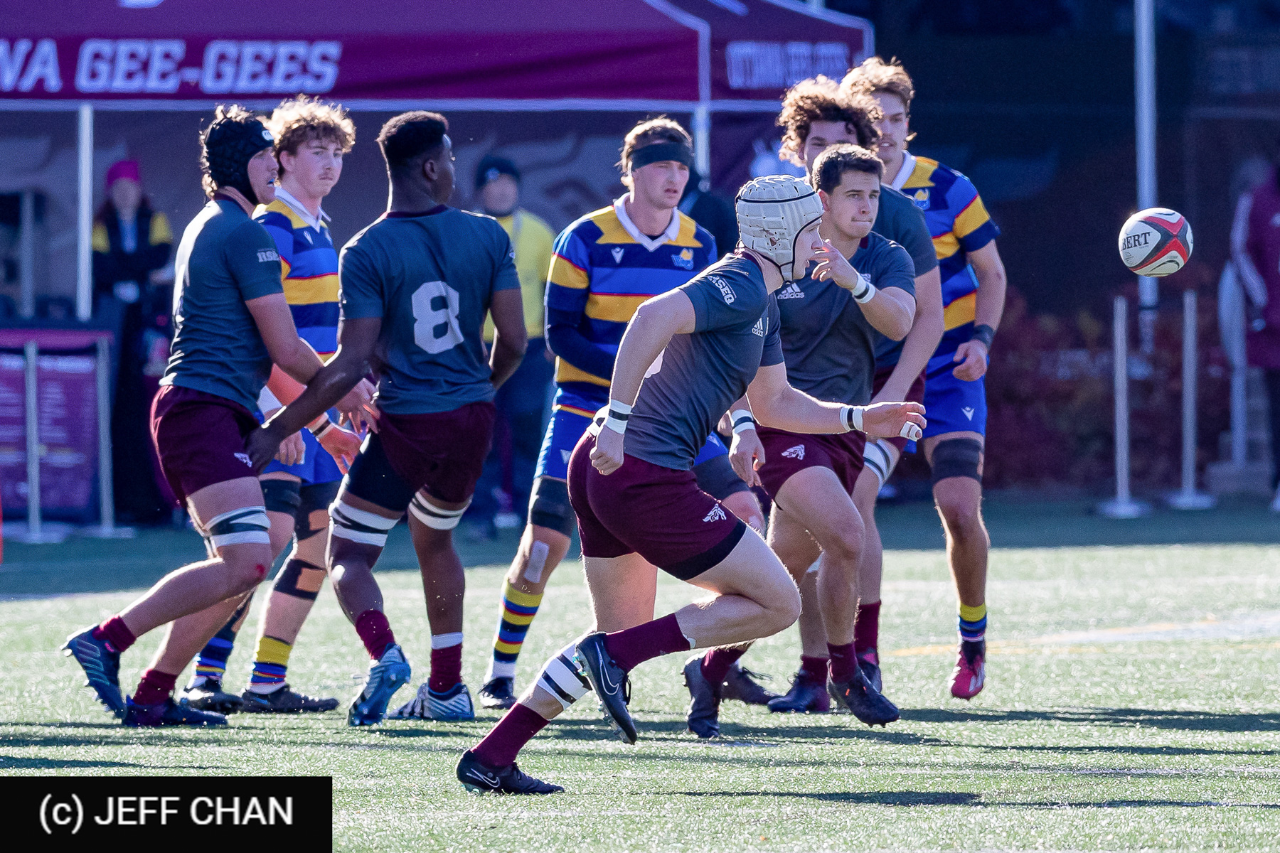 Jaxson JONES -  Université Ottawa - University of Victoria - Rugby - CANUMENS 2024 - Consolation Semi - Ottawa vs UVic by Jeff Chan (#CANUMENS2406) Photo by: Jeff Chan | Siuxy Sports 2024-11-15