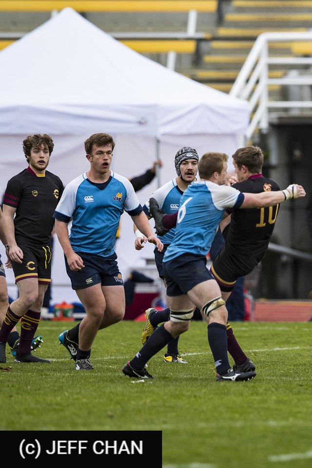 Denver FATT - Jean-Christophe VINETTE -  University of Victoria - Université Concordia - Rugby - CANUMENS 2018 - U Victoria vs Concordia U - Bronze Game by Jeff Chan (#CANUMENS1808) Photo by: Jeff Chan | Siuxy Sports 2018-11-25
