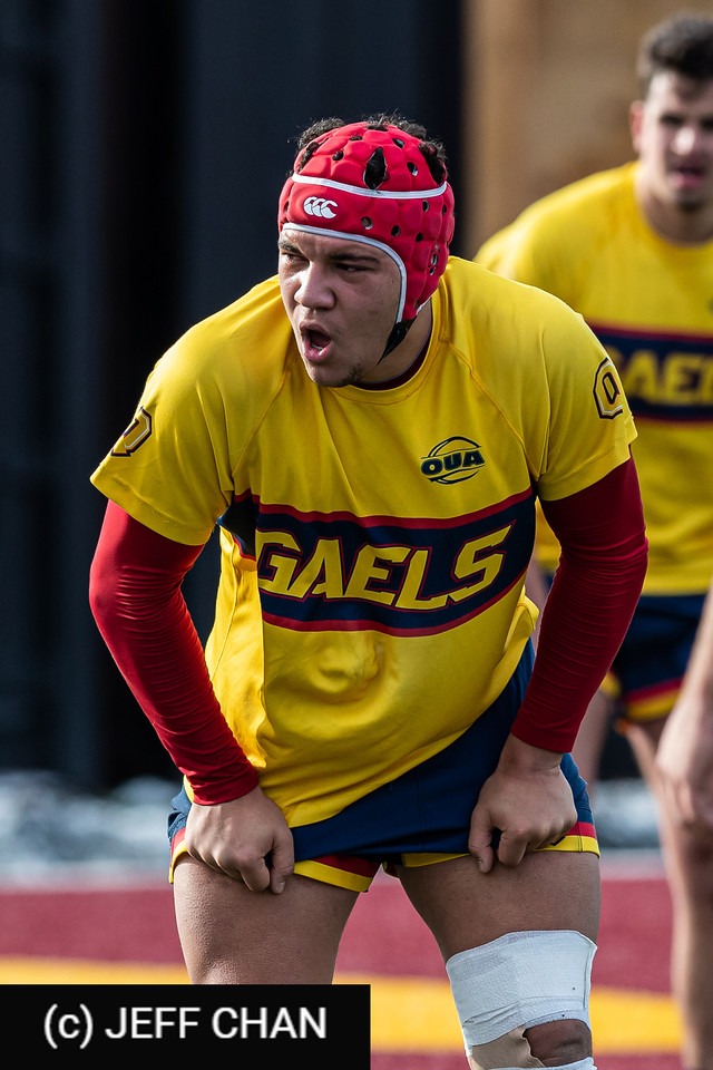 Jared AUGUSTIN -  Queen's University - University of Victoria - Rugby - CANUMENS 2019 - Queen's U vs U Victoria - by Jeff Chan (#CANUMENS1905) Photo by: Jeff Chan | Siuxy Sports 2019-11-22