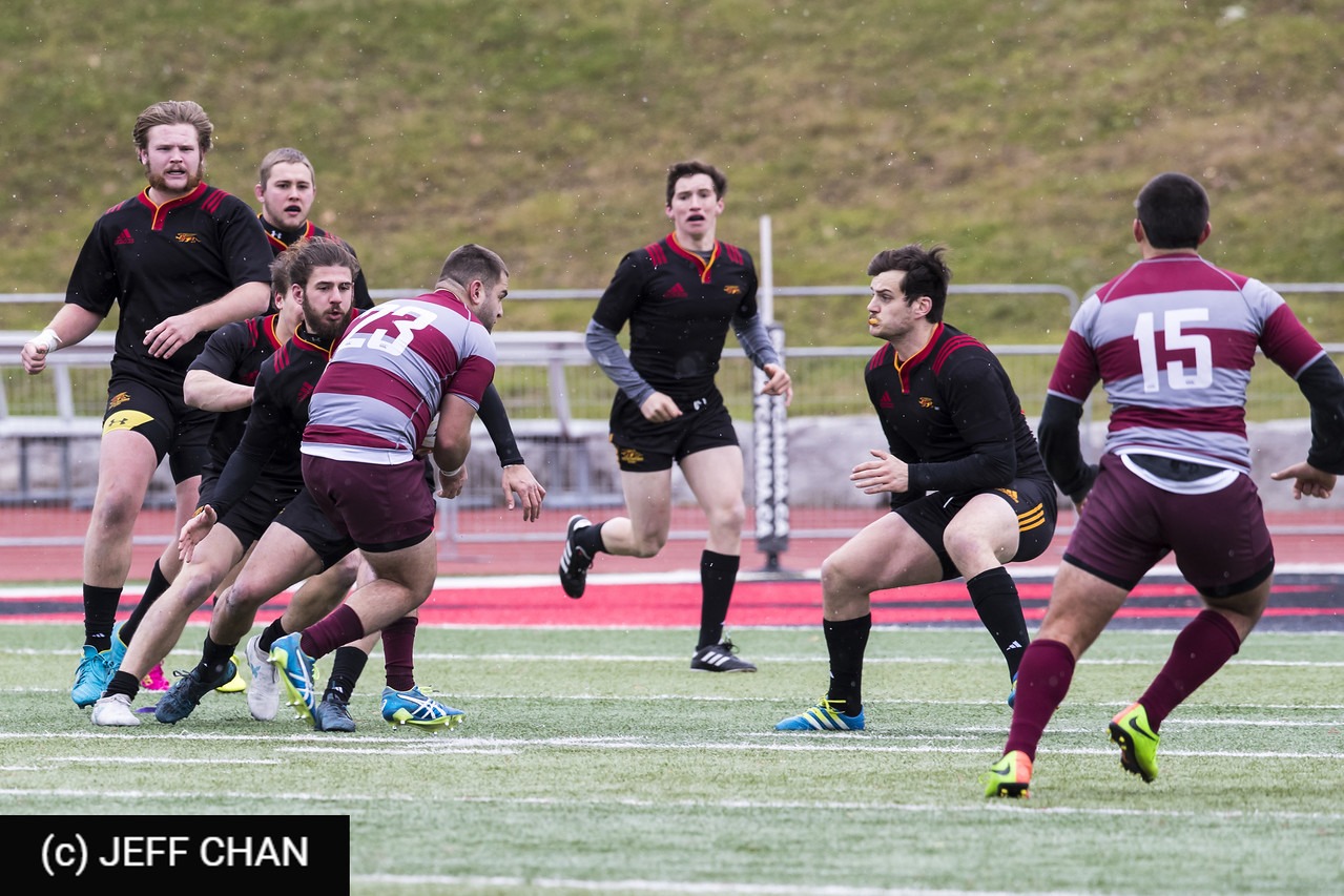 Mitchell GLEBEN - John SHERIDAN -  University of Guelph - McMaster University - Rugby - CANUMENS 2017 - U Guelph vs McMaster U - Bronze Game by Jeff Chan (#CANUMENS1707) Photo by: Jeff Chan | Siuxy Sports 2017-11-19