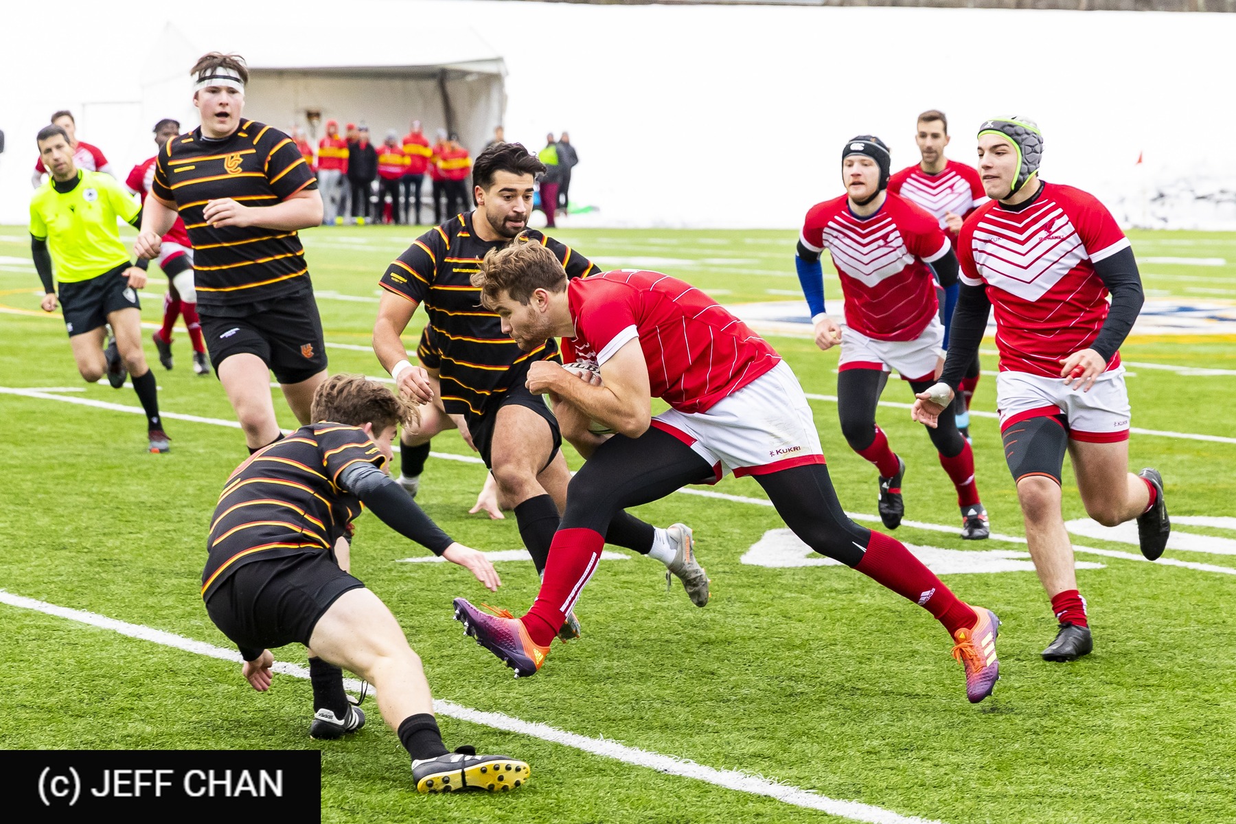 Michael MOURELATOS - Gavin STALWICK -  Memorial University of Newfoundland - University of Calgary - Rugby - CANUMENS 2022 - Memorial U vs Calgary -  by Jeff Chan (#CANUMENS2205) Photo by: Jeff Chan | Siuxy Sports 2022-12-02