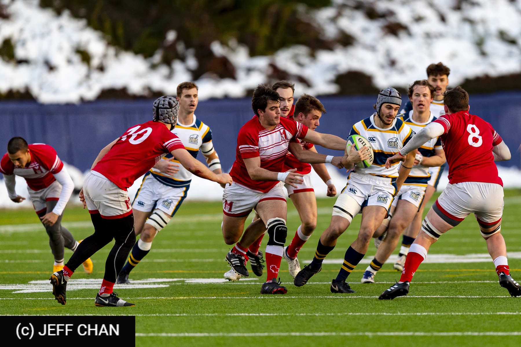 Peter DEMERS - Takoda MCMULLIN -  University of British Columbia - Université McGill - Rugby - CANUMENS 2022 - U British Columbia vs McGill U - Gold Game by Jeff Chan (#CANUMENS2212) Photo by: Jeff Chan | Siuxy Sports 2022-12-04