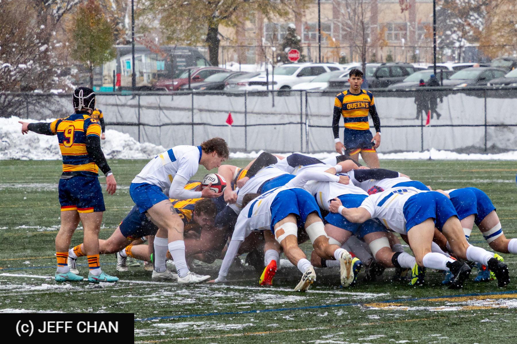Marcus D'ACRE -  Queen's University - University of Victoria - Rugby - CANUMENS 2025 - Queen's University vs University of Victoria - Game#1 by Jeff Chan (#CANUMENS2581) Photo by: Jeff Chan | Siuxy Sports 2025-11-12