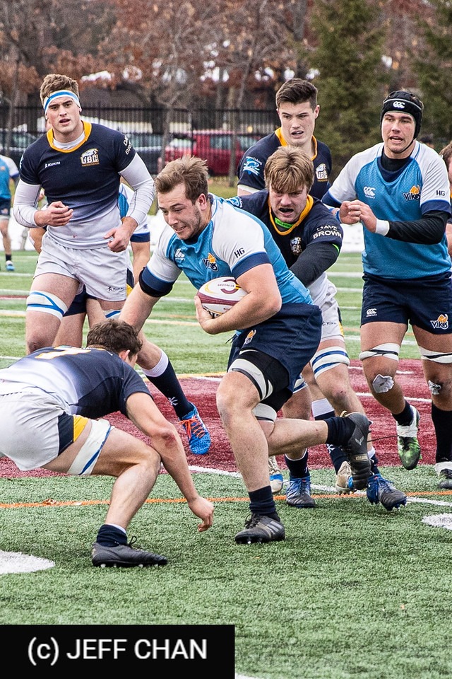 Nick ALLEN - Donald CARSON - Benjamin NEWHOOK -  University of British Columbia - University of Victoria - Rugby - CANUMENS 2019 - U British Columbia vs U Victoria - Gold Game by Jeff Chan (#CANUMENS1908) Photo by: Jeff Chan | Siuxy Sports 2019-11-24