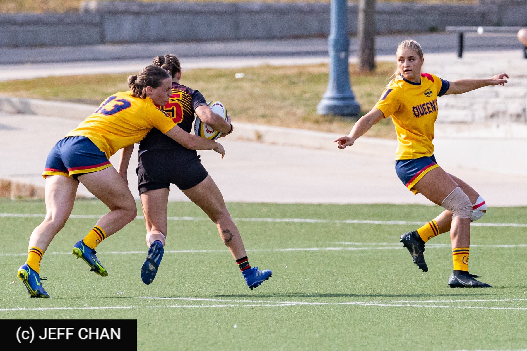  Queen's University - University of Guelph - Rugby - OUA 2023 Queen's (W) vs Guelph (#OUW23QWGU09) Photo by: Jeff Chan | Siuxy Sports 2023-09-23