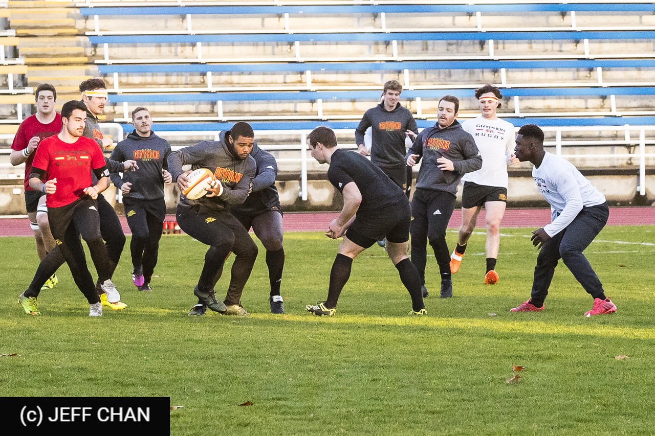 Aria KESHOOFY - Marcello WAINWRIGHT - Cody WEESE-BURTON -  University of Guelph - Université Concordia - Rugby - CANUMENS 2018 - U Guelph vs Concordia U by Jeff Chan (#CANUMENS1801) Photo by: Jeff Chan | Siuxy Sports 2018-11-23