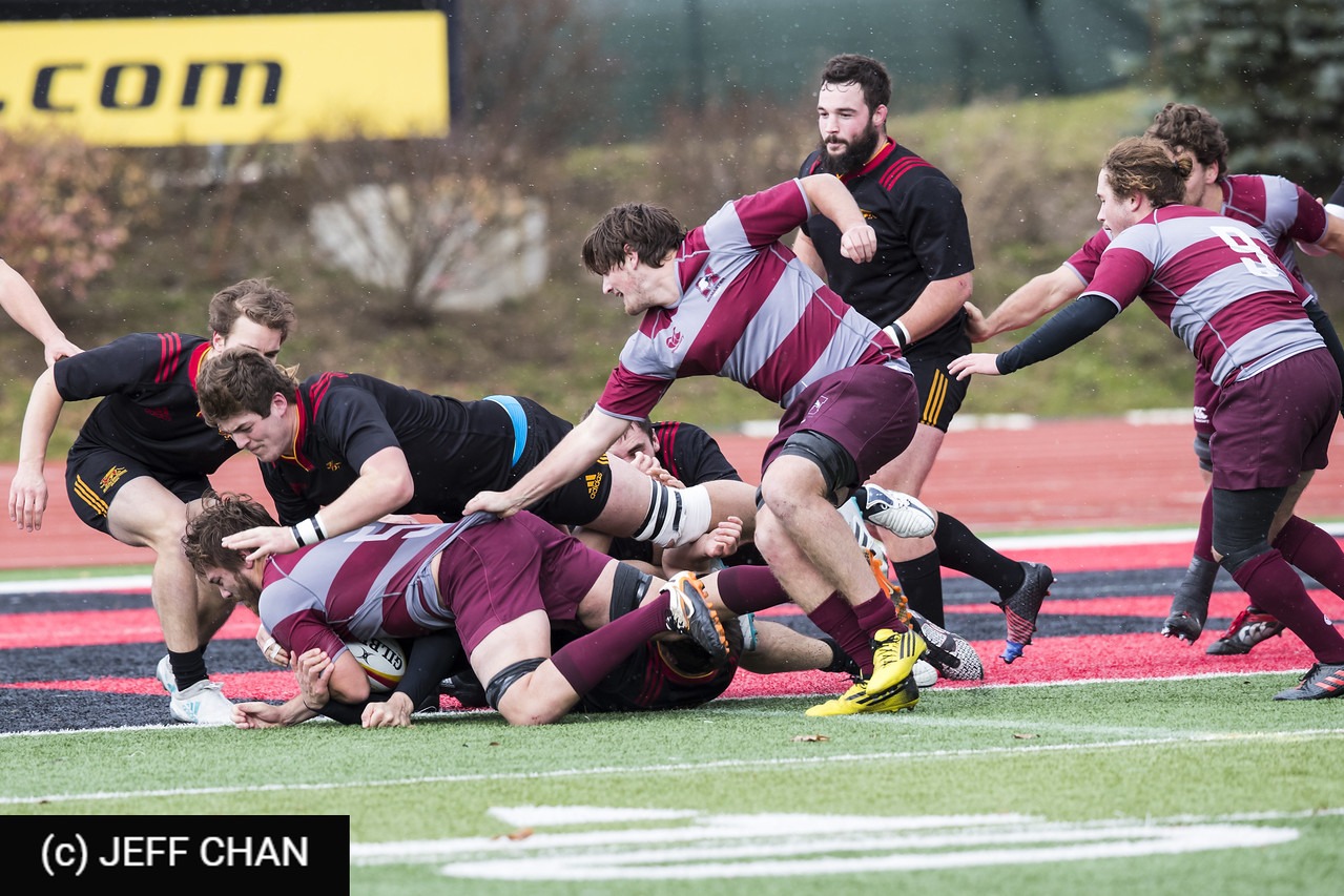 Samuel EVANS -  University of Guelph - McMaster University - Rugby - CANUMENS 2017 - U Guelph vs McMaster U - Bronze Game by Jeff Chan (#CANUMENS1707) Photo by: Jeff Chan | Siuxy Sports 2017-11-19