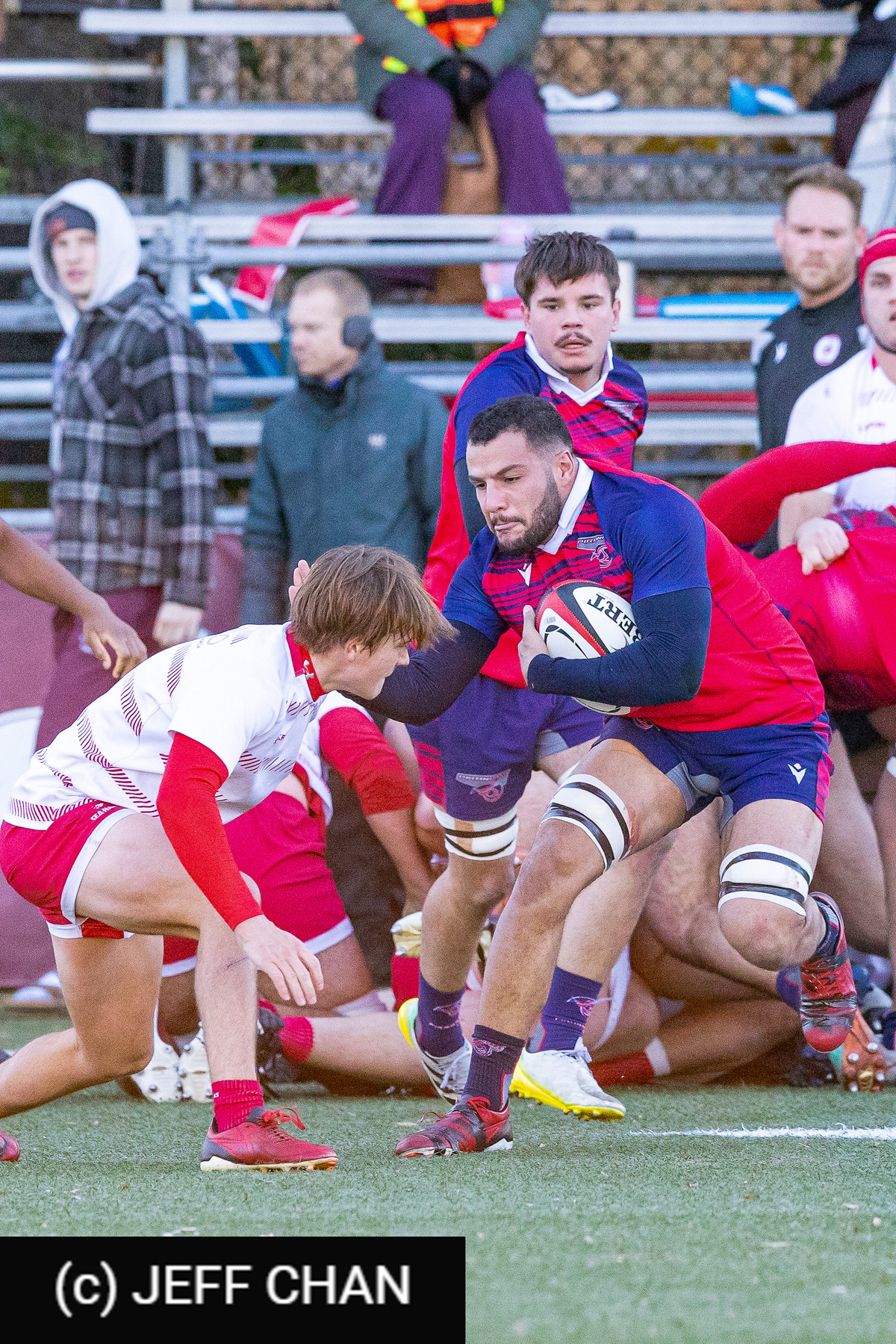 Axel BRITZ - Gelel REZIG -  ÉTS (École de technologie supérieure) - Memorial University of Newfoundland - Rugby - CANUMENS 2024 - Qtr final - ETS vs Memorial UN by Jeff Chan (#CANUMENS2402) Photo by: Jeff Chan | Siuxy Sports 2024-11-13