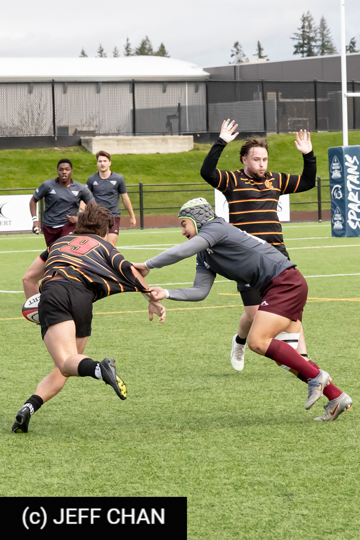 Mark MIKAYA - Kevin ROTHE -  Université Ottawa - University of Calgary - Rugby - CANUMENS 2023 - Ottawa vs Calgary by Jeff Chan (#CANUMENS2310) Photo by: Jeff Chan | Siuxy Sports 2023-11-19