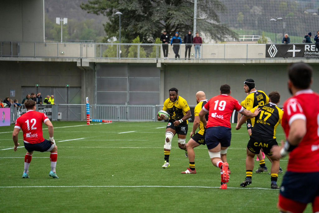  Stade Olympique de Chambéry rugby - CA Périgueux - Rugby - FFR 2024 - SO de Chambéry Rugby vs CA Périgueux (#FFR24SOCCAP1) Photo by: Sébastien Mollard | Siuxy Sports 2024-03-30