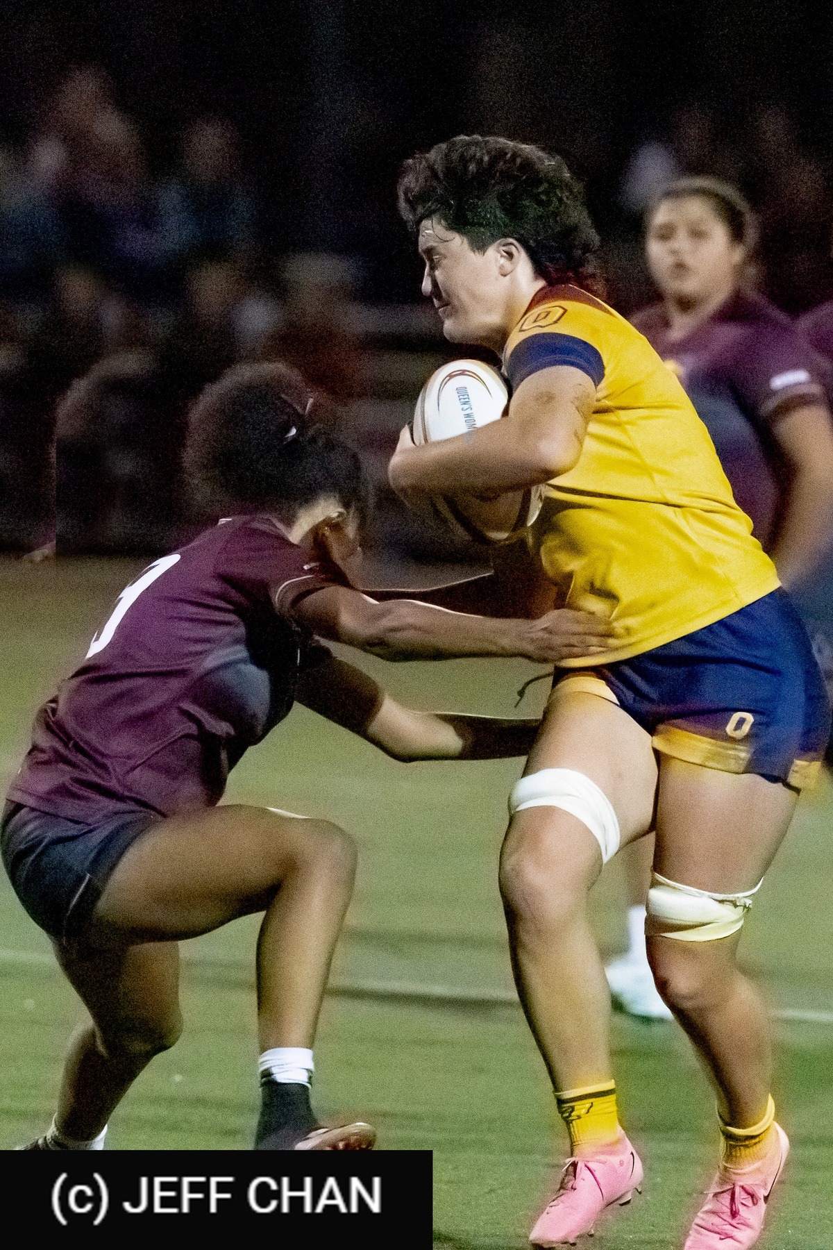  Queen's University - McMaster University - Rugby - OUA 2024 Queen's (W) vs McMaster (#OUW24QWMC10) Photo by: Jeff Chan | Siuxy Sports 2024-10-05