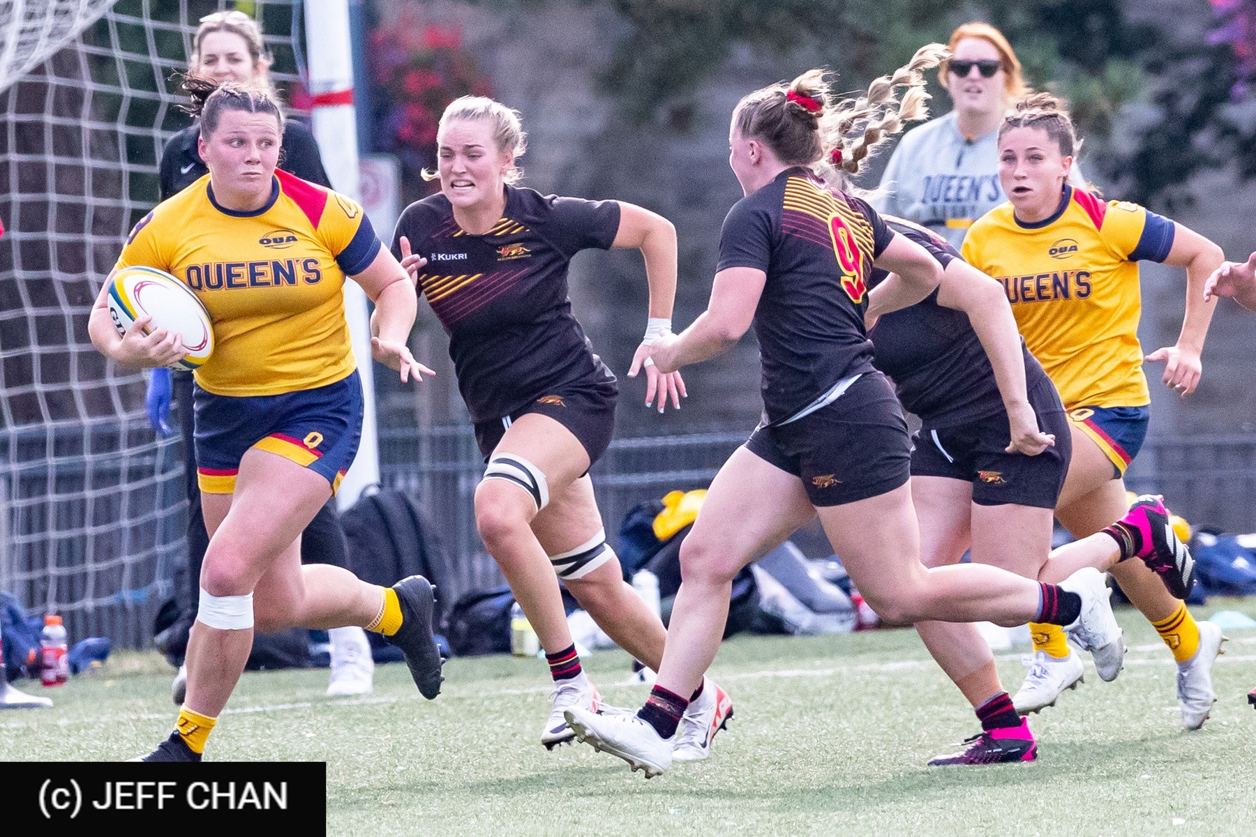  Queen's University - University of Guelph - Rugby - OUA 2023 Queen's (W) vs Guelph (#OUW23QWGU09) Photo by: Jeff Chan | Siuxy Sports 2023-09-23