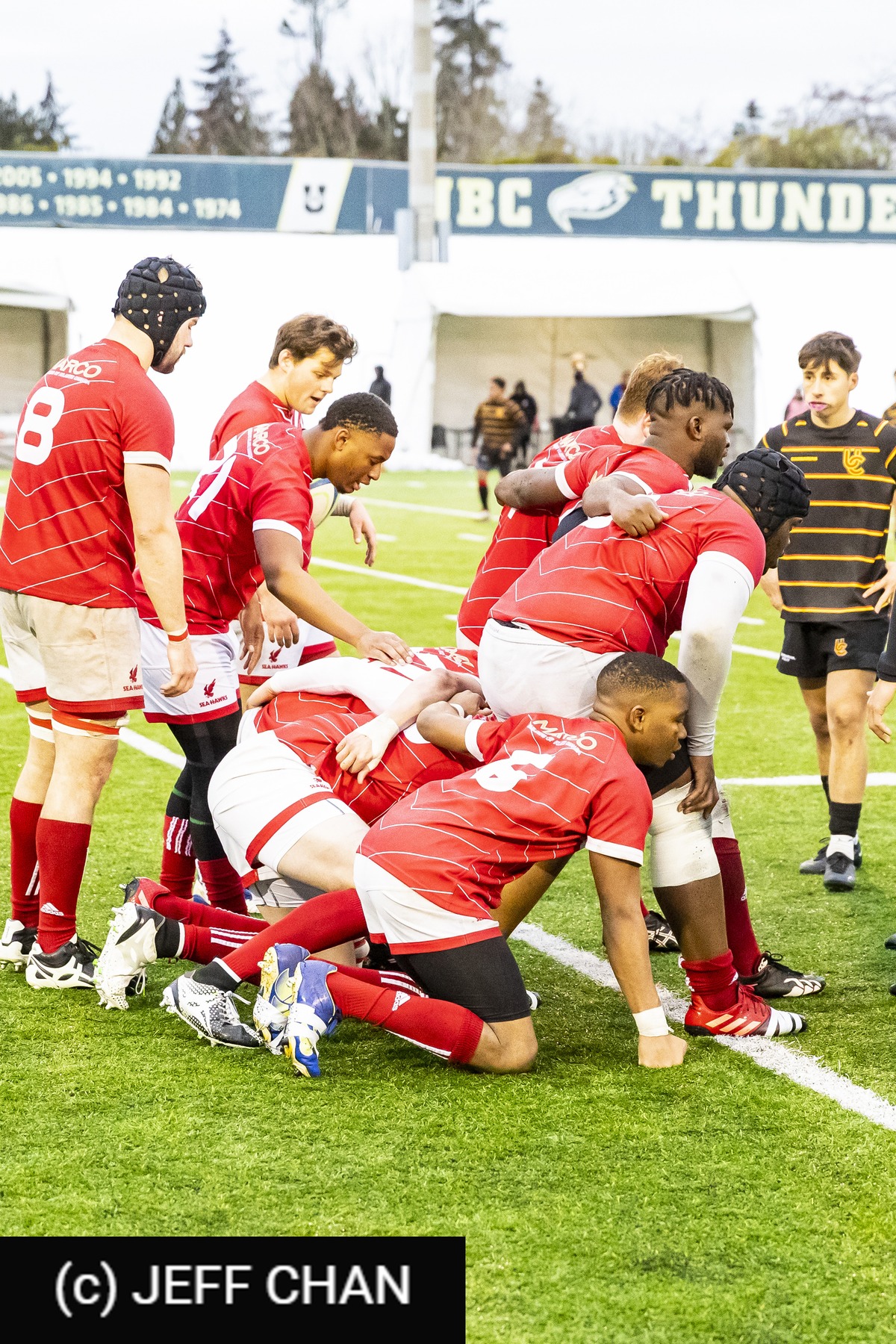 Lane BOWKER -  Memorial University of Newfoundland - University of Calgary - Rugby - CANUMENS 2022 - Memorial U vs Calgary -  by Jeff Chan (#CANUMENS2205) Photo by: Jeff Chan | Siuxy Sports 2022-12-02