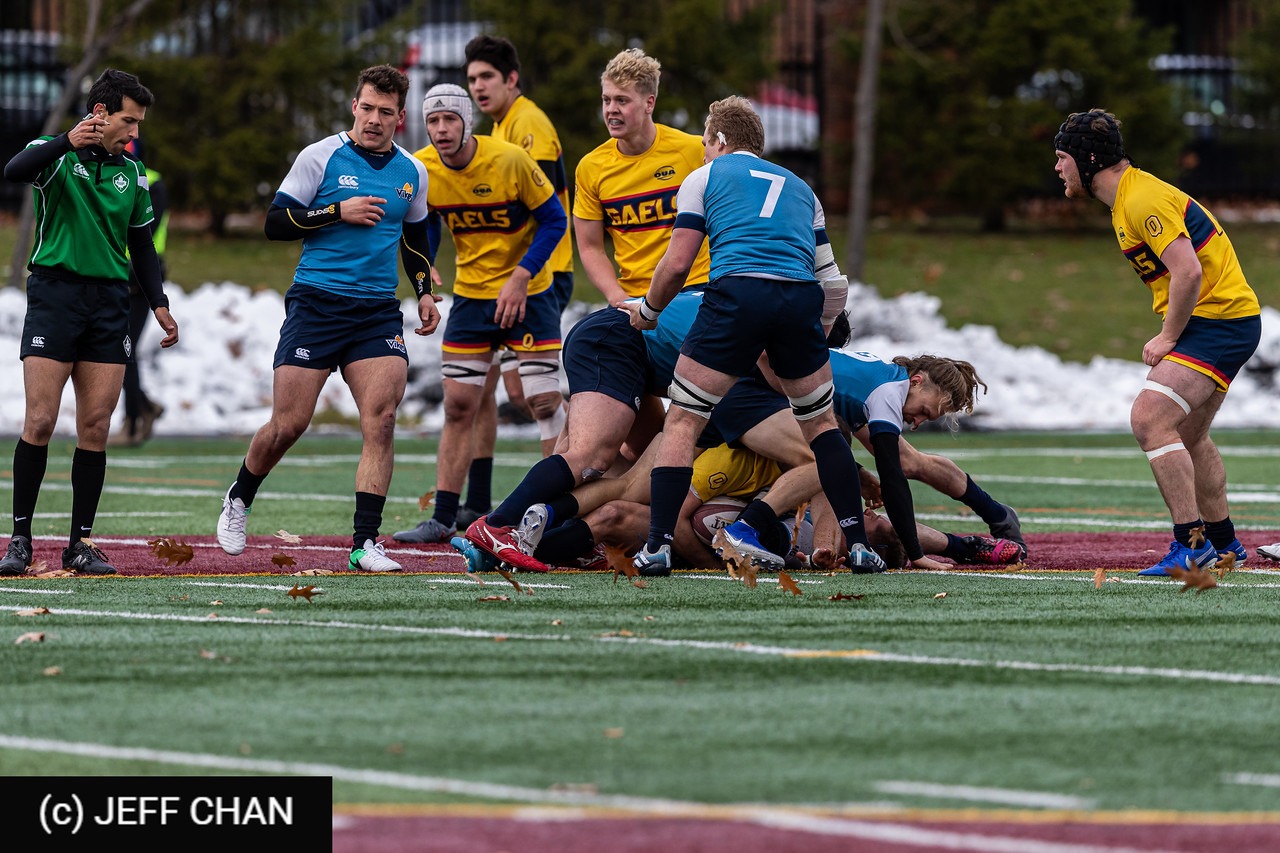 Jenner TEUFEL - Rienk VAN DER PLOEG -  Queen's University - University of Victoria - Rugby - CANUMENS 2019 - Queen's U vs U Victoria - by Jeff Chan (#CANUMENS1905) Photo by: Jeff Chan | Siuxy Sports 2019-11-22