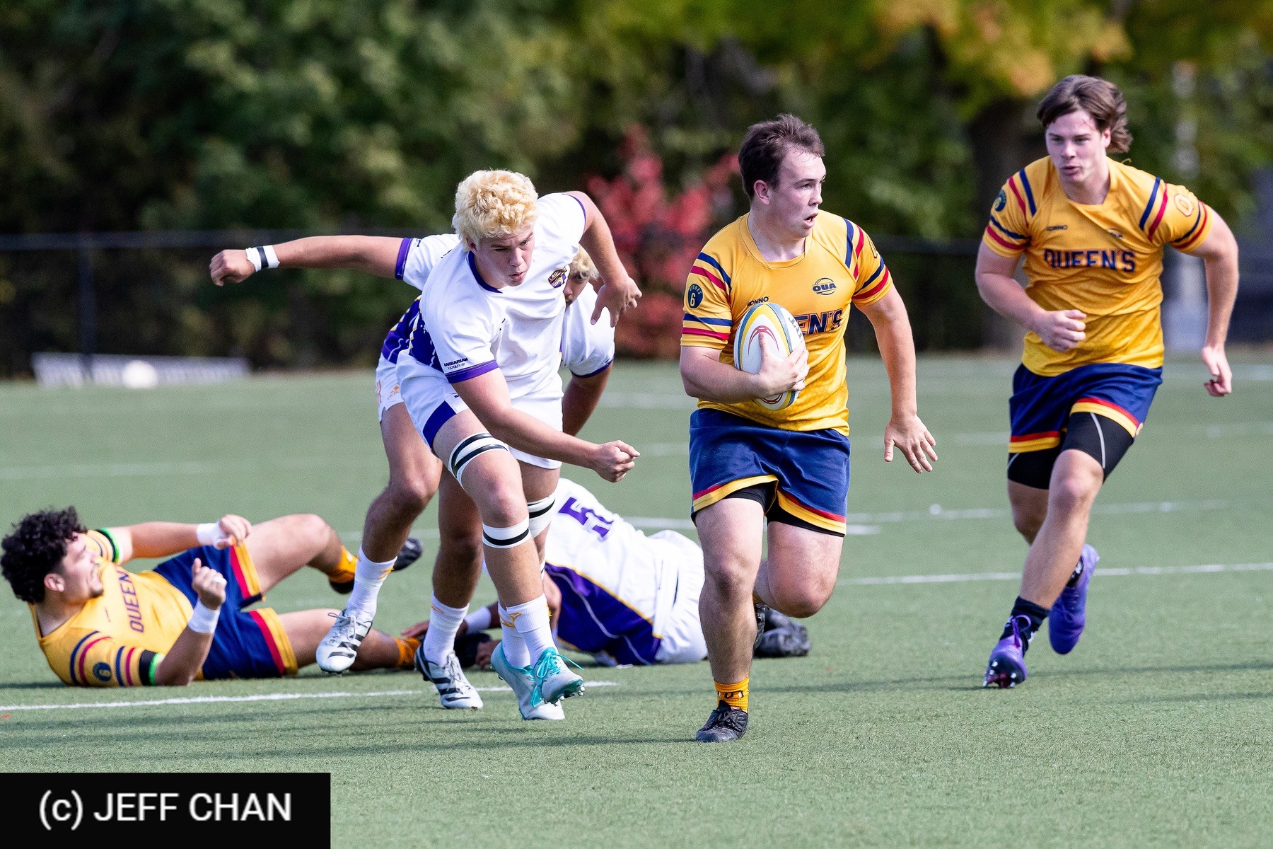  Queen's University - Wilfrid Laurier University - Rugby - OUA 2024 Queen's vs Laurier (#OUA24QULA10) Photo by: Jeff Chan | Siuxy Sports 2024-10-05