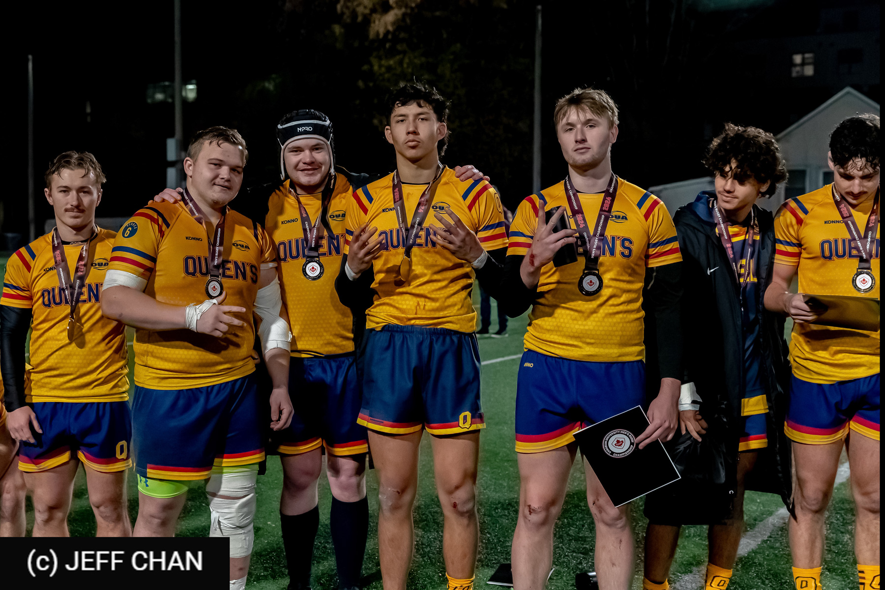 Marcus D'ACRE - Connor GITTENS - Owen LEE - Bauer MERCER -  ÉTS (École de technologie supérieure) - Queen's University - Rugby - CANUMENS 2024 - Final - ETS vs Queen's by Jeff Chan (#CANUMENS2412) Photo by: Jeff Chan | Siuxy Sports 2024-11-17