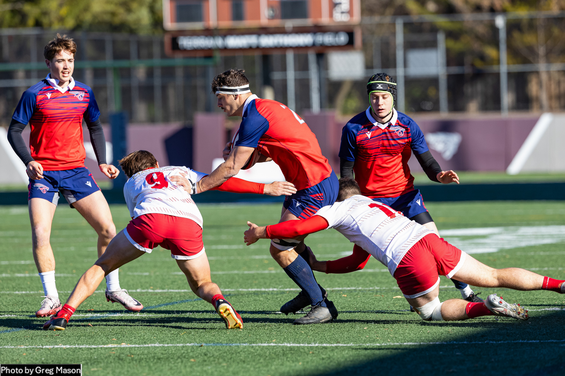 Carlo ABBRUZZI - Jules TESTELIN -  ÉTS (École de technologie supérieure) - Memorial University of Newfoundland - Rugby - CANUMENS 2024 - Qtr final - ETS vs Memorial UN by Jeff Chan (#CANUMENS2402) Photo by: Jeff Chan | Siuxy Sports 2024-11-13