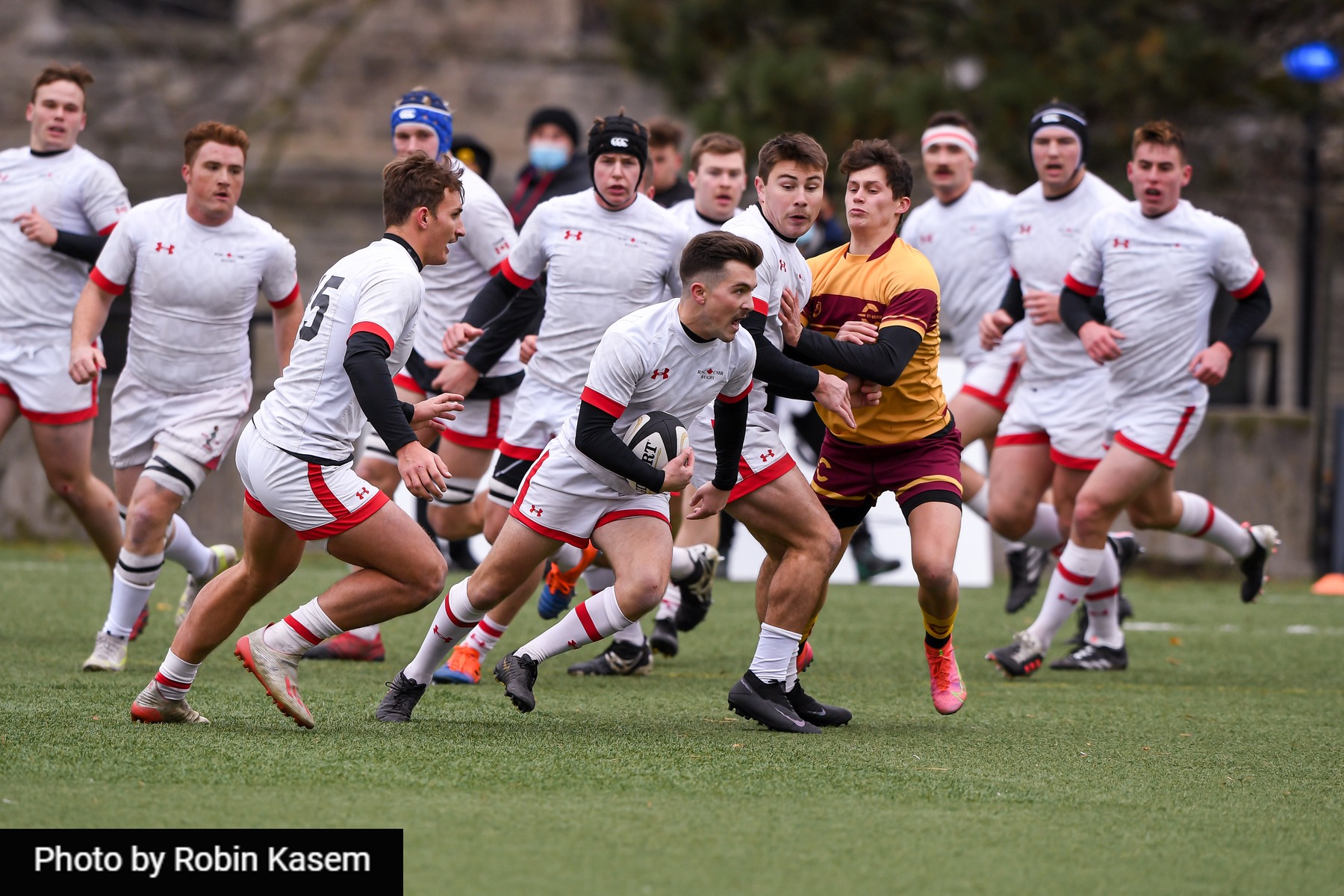 Isaiah ANDREWS - Aaron HAUCK - Joshua SMITH -  Université Concordia - Royal Military College of Canada - Rugby - CANUMENS 2021 - Concordia U vs RMC of Canada by Jeff Chan (#CANUMENS2106) Photo by: Jeff Chan | Siuxy Sports 2021-11-26