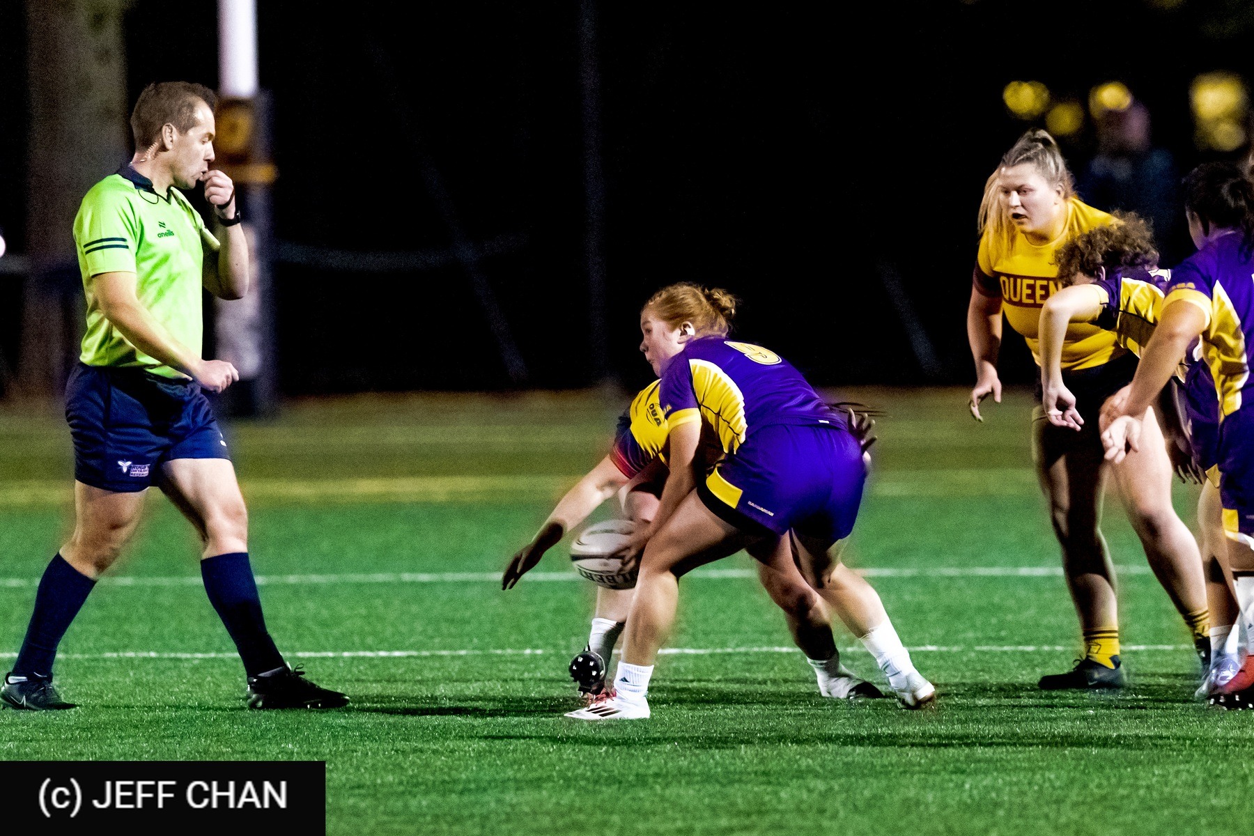  Queen's University - Wilfrid Laurier University - Rugby - OUA 2025 Queen's (W) vs Laurier (#OUW25QWLA10) Photo by: Jeff Chan | Siuxy Sports 2025-10-17