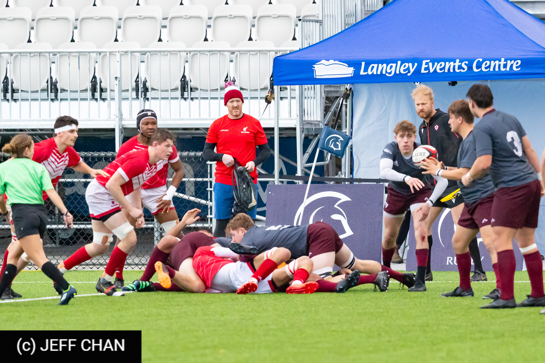  Memorial University of Newfoundland - Université Ottawa - Rugby - CANUMENS 2023 - Quarter final - Memorial vs U Ottawa by Jeff Chan (#CANUMENS2303) Photo by: Jeff Chan | Siuxy Sports 2023-11-15