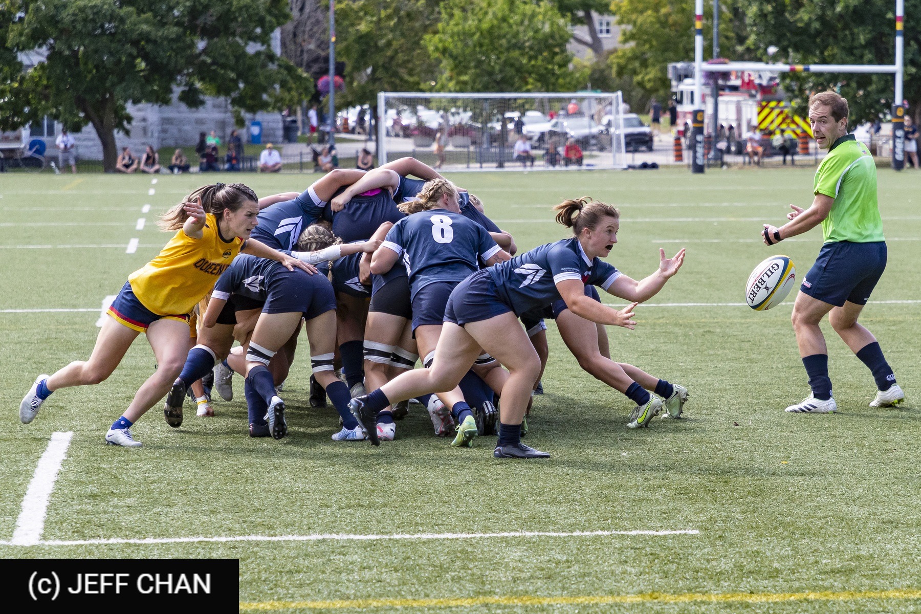  Queen's University - University of Toronto - Rugby - OUA 2023 Queen's (W) vs Toronto (#OUW23QWUT09) Photo by: Jeff Chan | Siuxy Sports 2023-09-09