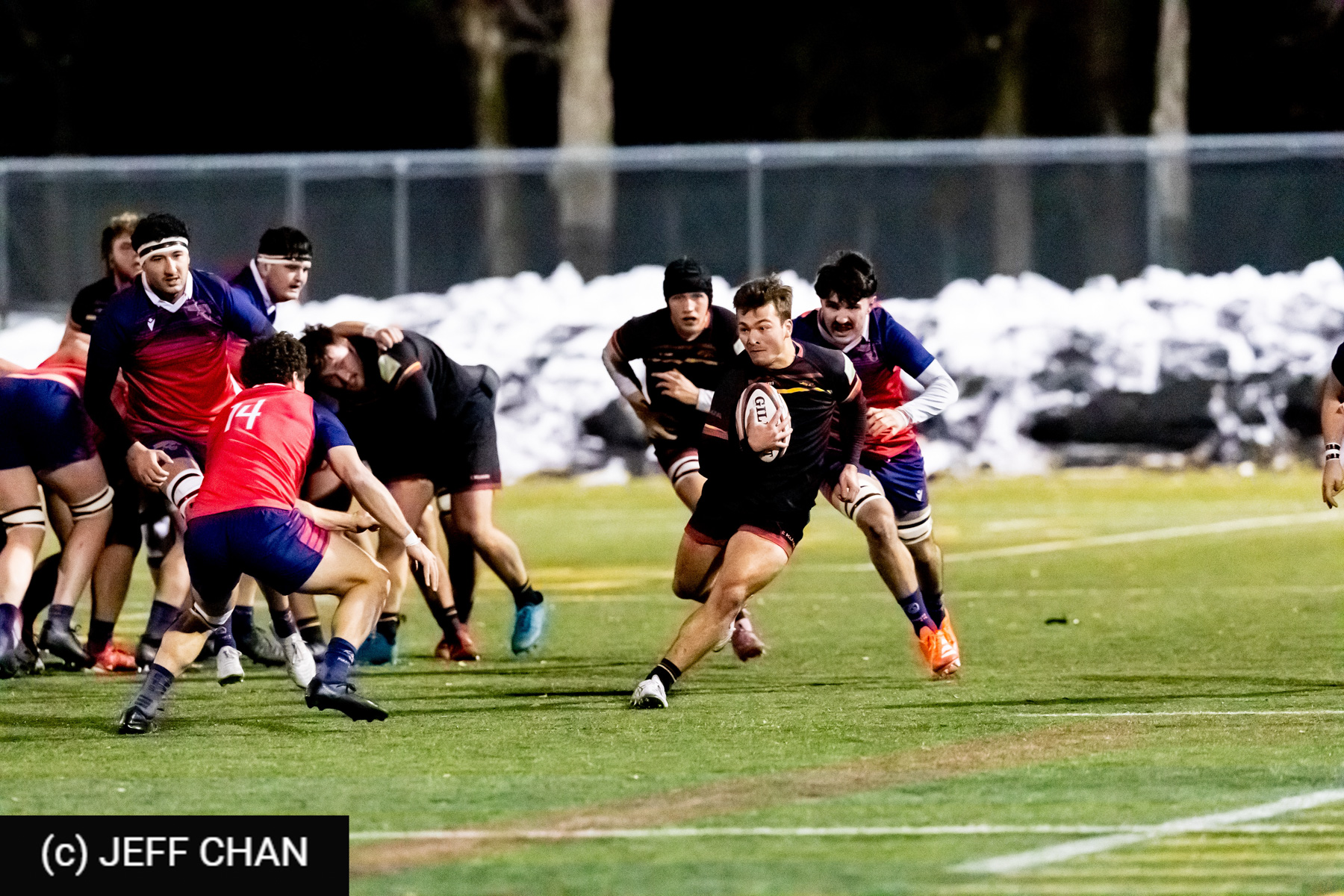 Logan CAKO - Xabi CHRIT -  ÉTS (École de technologie supérieure) - University of Guelph - Rugby - CANUMENS 2025 - École de Technologie Supérieure vs University of Guelph - Game#12 Final by Jeff Chan (#CANUMENS2582) Photo by: Jeff Chan | Siuxy Sports 2025-11-16