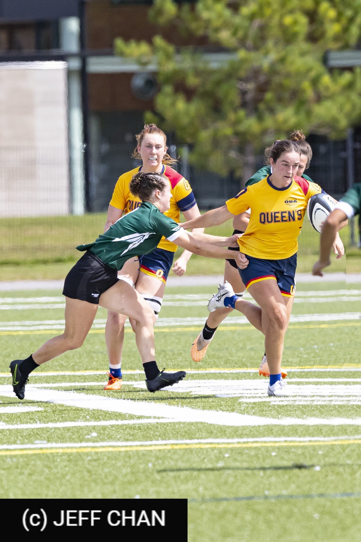  Queen's University - Trent University - Rugby - OUA 2023 Queen's (W) vs Trent (#OUW23QWTR09) Photo by: Jeff Chan | Siuxy Sports 2023-09-02