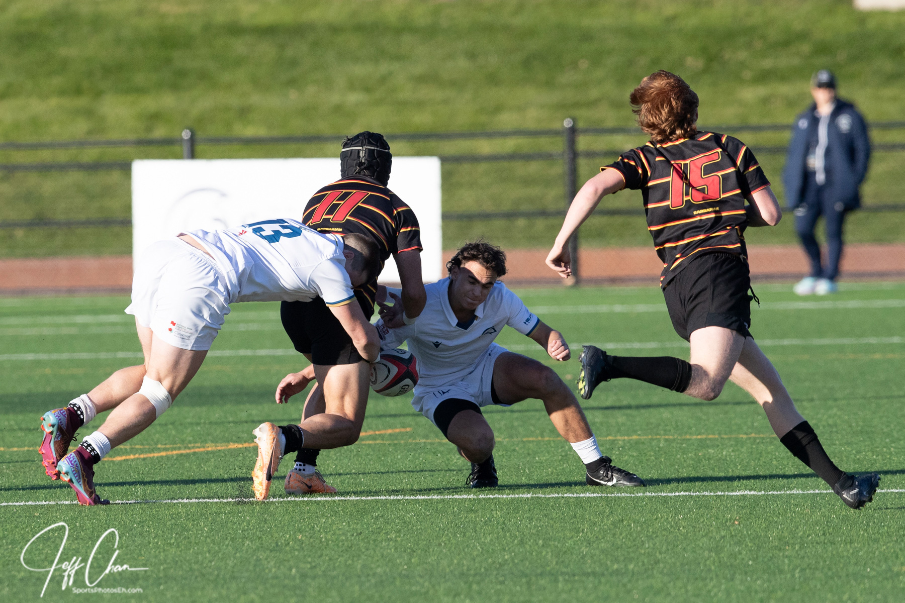  Trinity Western University - University of Calgary - Rugby - CANUMENS 2023 - Semi final - Trinity W vs Calgary U by Jeff Chan (#CANUMENS2308) Photo by: Jeff Chan | Siuxy Sports 2023-11-17