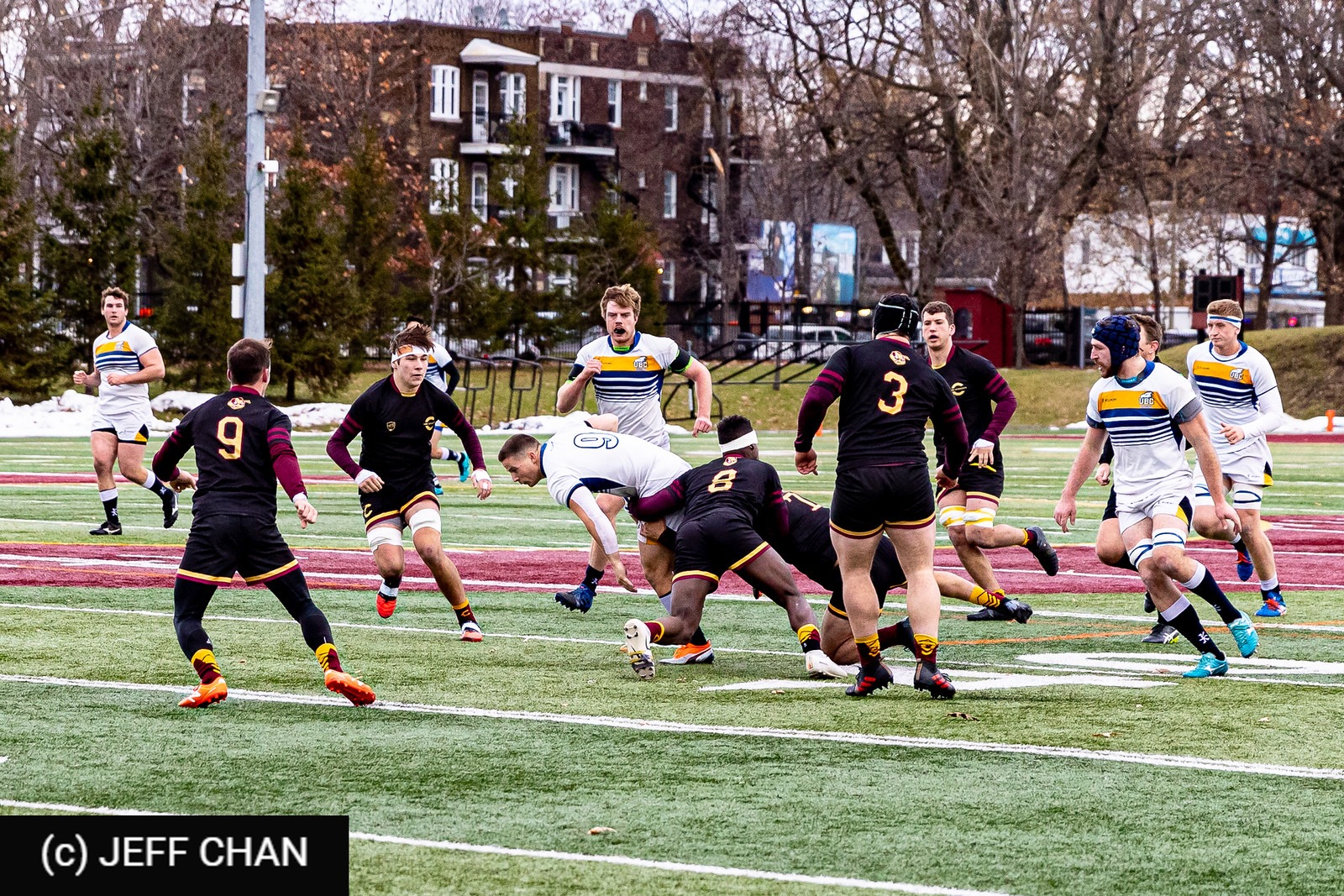 Liam DOLL - Dylan MACDONALD - Cameron POUW -  University of British Columbia - Université Concordia - Rugby - CANUMENS 2019 - U British Columbia vs Concordia U - by Jeff Chan (#CANUMENS1906) Photo by: Jeff Chan | Siuxy Sports 2019-11-22