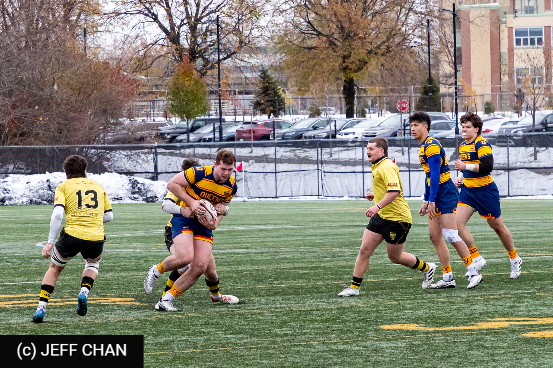 Marcus D'ACRE - Coen QUINN -  Queen's University - Dalhousie University - Rugby - CANUMENS 2025 - Queen's University vs Dalhousie University - Game#5 by Jeff Chan (#CANUMENS2575) Photo by: Jeff Chan | Siuxy Sports 2025-11-14
