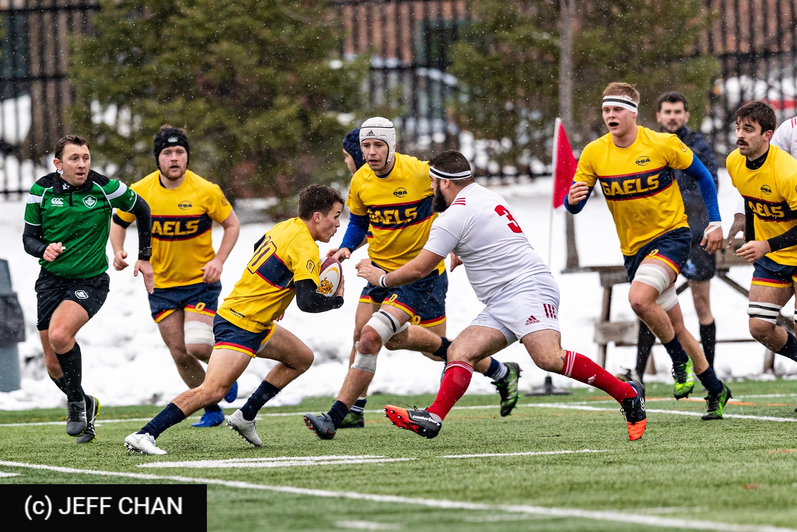 Benjamin COOK - Liam VARVARIS -  Queen's University - Université McGill - Rugby - CANUMENS 2019 - Queen's U vs McGill U - by Jeff Chan (#CANUMENS1903) Photo by: Jeff Chan | Siuxy Sports 2019-11-20