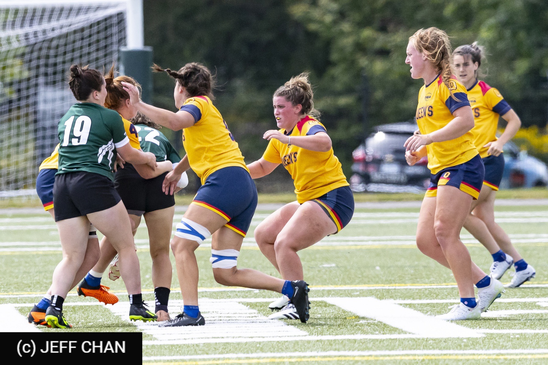  Queen's University - Trent University - Rugby - OUA 2023 Queen's (W) vs Trent (#OUW23QWTR09) Photo by: Jeff Chan | Siuxy Sports 2023-09-02