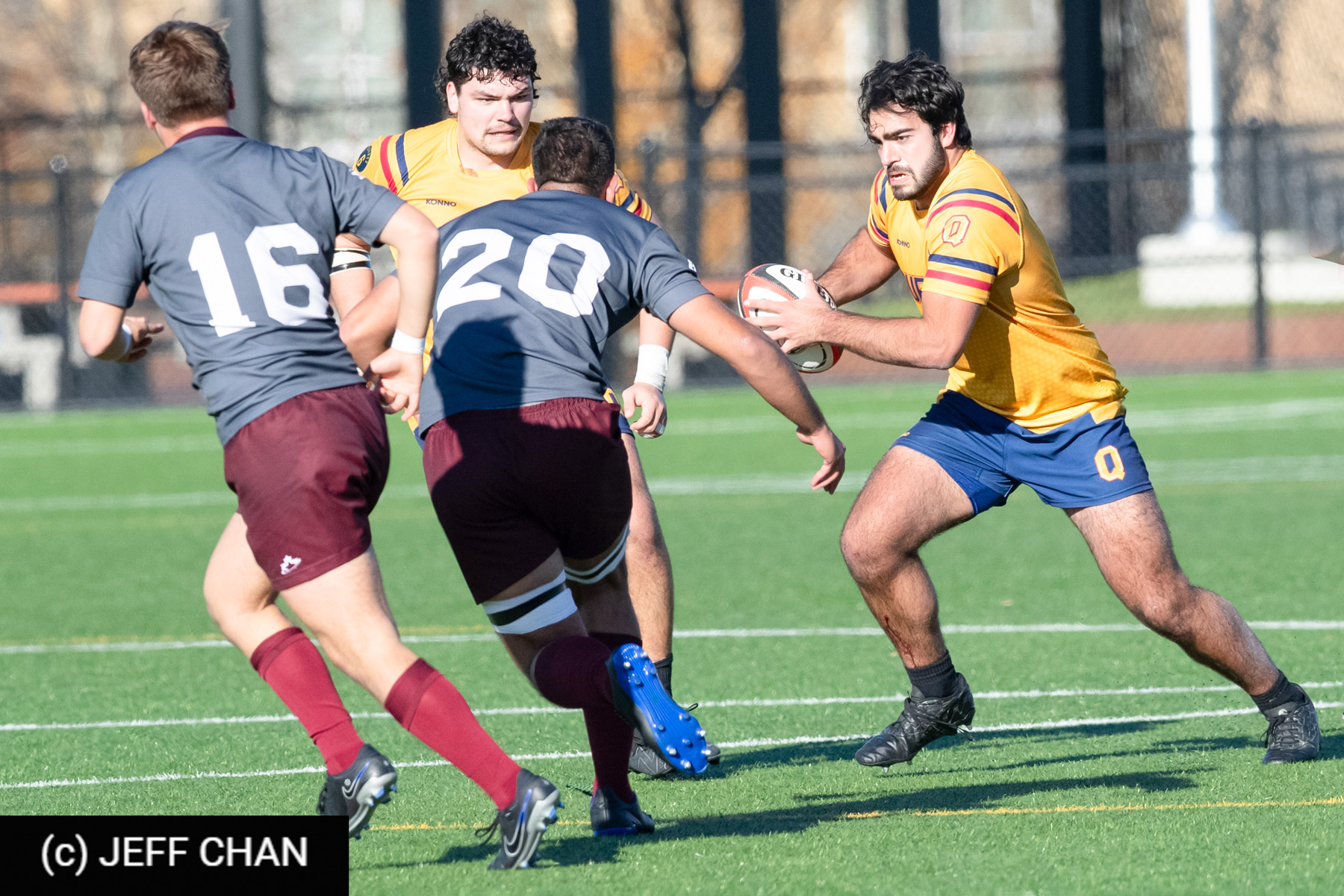 Dennis GIANACOPOULOS - Daniel SVOBODA -  Queen's University - Université Ottawa - Rugby - CANUMENS 2023 - Semi final - Queen's vs U Ottawa by Jeff Chan (#CANUMENS2305) Photo by: Jeff Chan | Siuxy Sports 2023-11-17