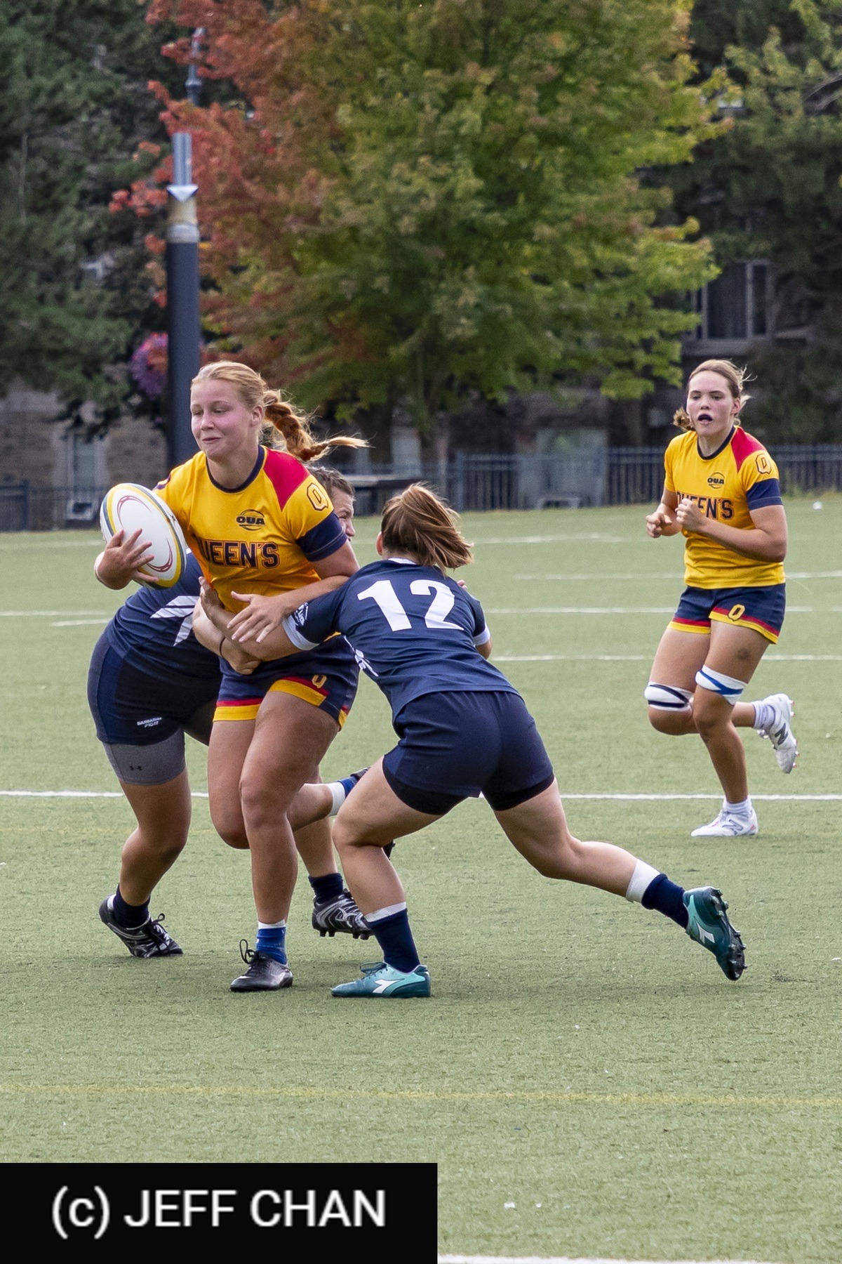  Queen's University - University of Toronto - Rugby - OUA 2023 Queen's (W) vs Toronto (#OUW23QWUT09) Photo by: Jeff Chan | Siuxy Sports 2023-09-09