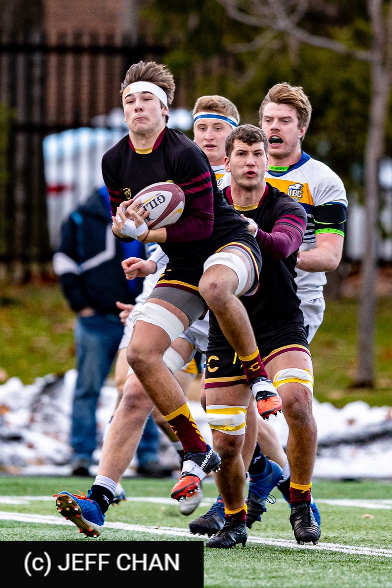 Frank CARSON - Liam DOLL - Dylan MACDONALD - Cameron POUW -  University of British Columbia - Université Concordia - Rugby - CANUMENS 2019 - U British Columbia vs Concordia U - by Jeff Chan (#CANUMENS1906) Photo by: Jeff Chan | Siuxy Sports 2019-11-22