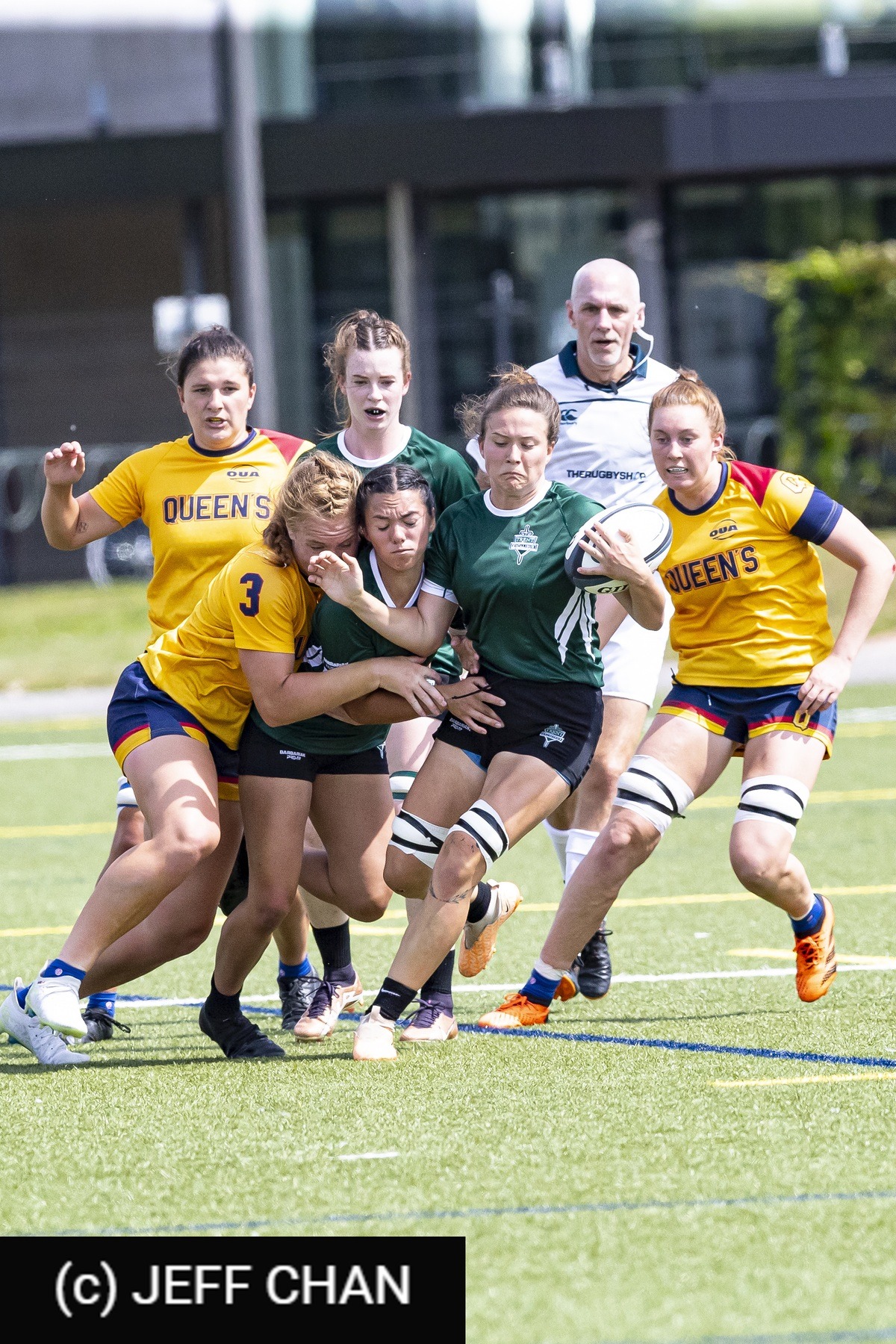  Queen's University - Trent University - Rugby - OUA 2023 Queen's (W) vs Trent (#OUW23QWTR09) Photo by: Jeff Chan | Siuxy Sports 2023-09-02