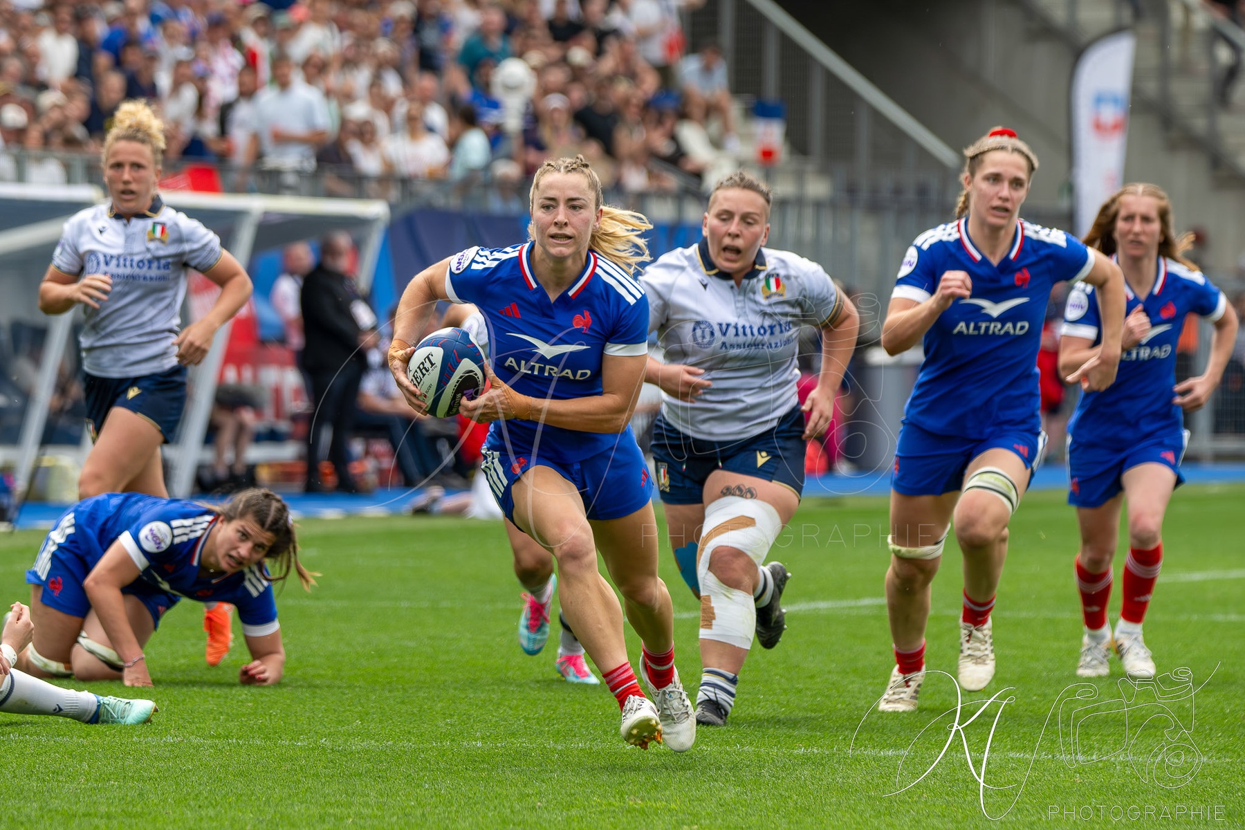 Joanna GRISEZ -  Équipe feminin de France de rugby à XV - Nazionale di rugby a 15 dell'Italia (F) - Rugby - 6 Nations 2026 W - France vs Italy (#6NW26FRIT04) Photo by: Karine Valentin | Siuxy Sports 2026-04-11