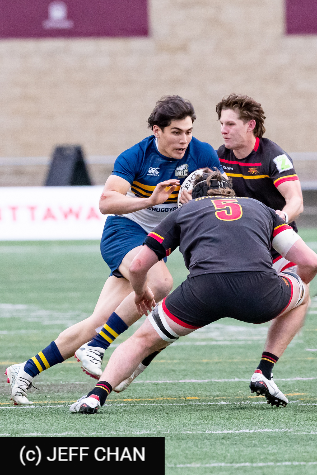 Alastair MARSHALL - Jakob SCHULZ -  University of British Columbia - University of Guelph - Rugby - CANUMENS 2024 - Bronze - UBC vs Guelph by Jeff Chan (#CANUMENS2411) Photo by: Jeff Chan | Siuxy Sports 2024-11-17