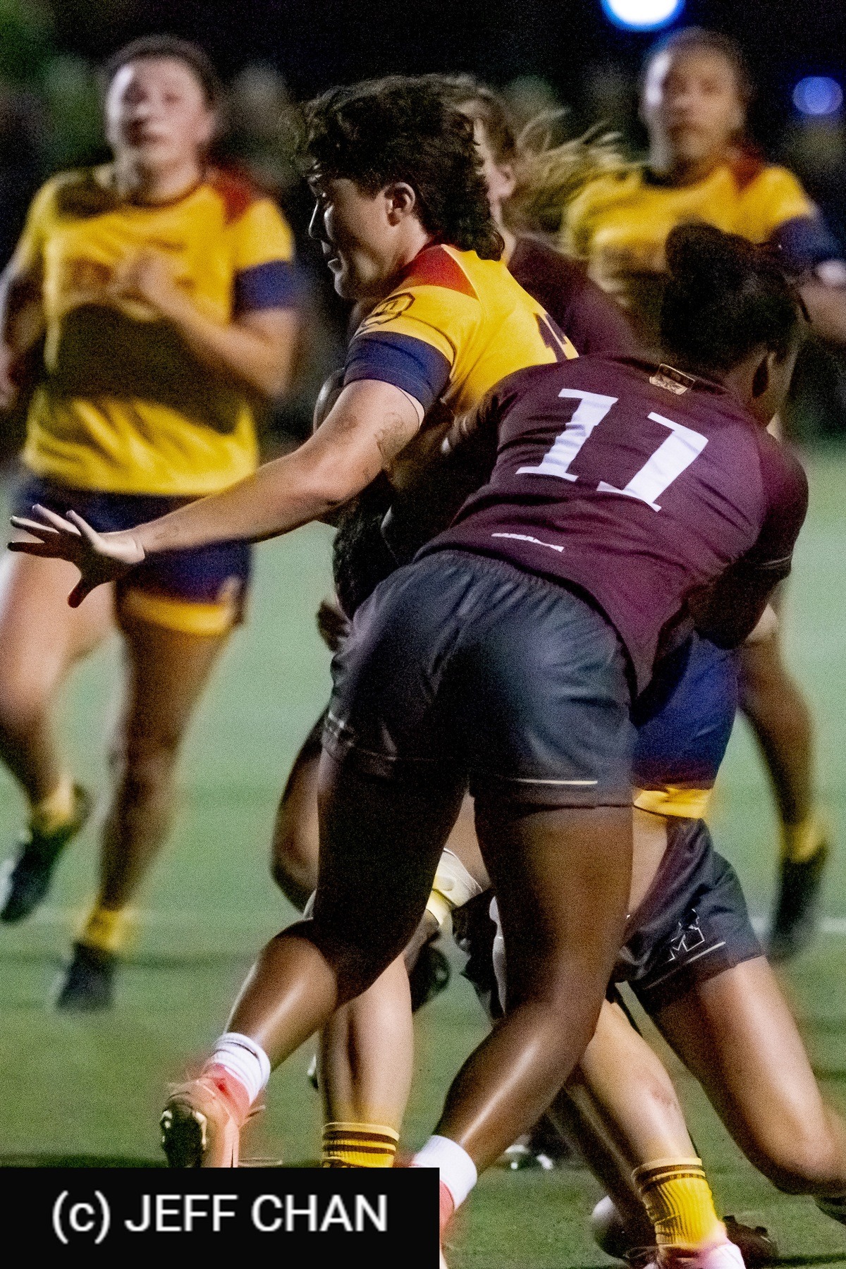  Queen's University - McMaster University - Rugby - OUA 2024 Queen's (W) vs McMaster (#OUW24QWMC10) Photo by: Jeff Chan | Siuxy Sports 2024-10-05